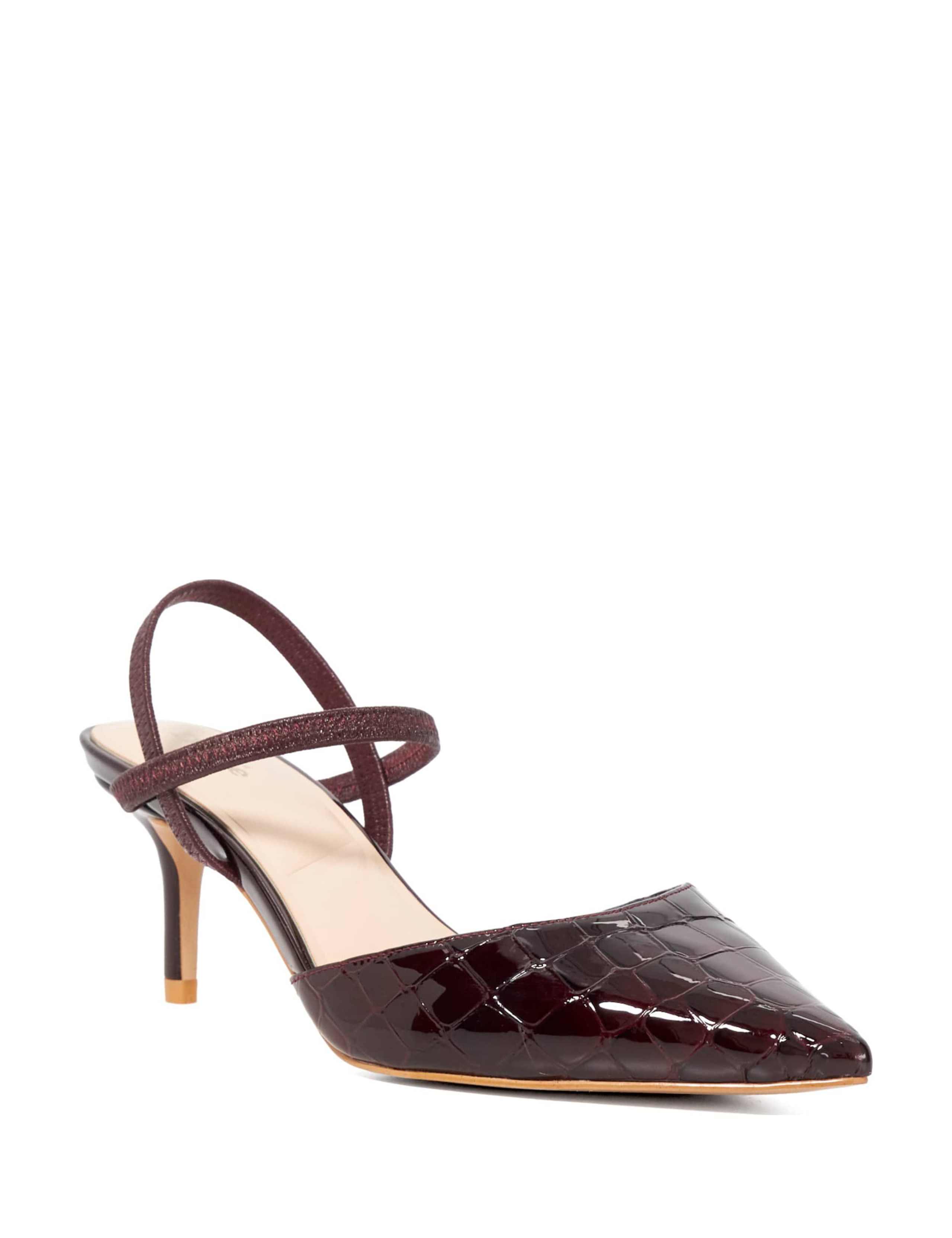Leather Stiletto Heel Court Shoes 3 of 4