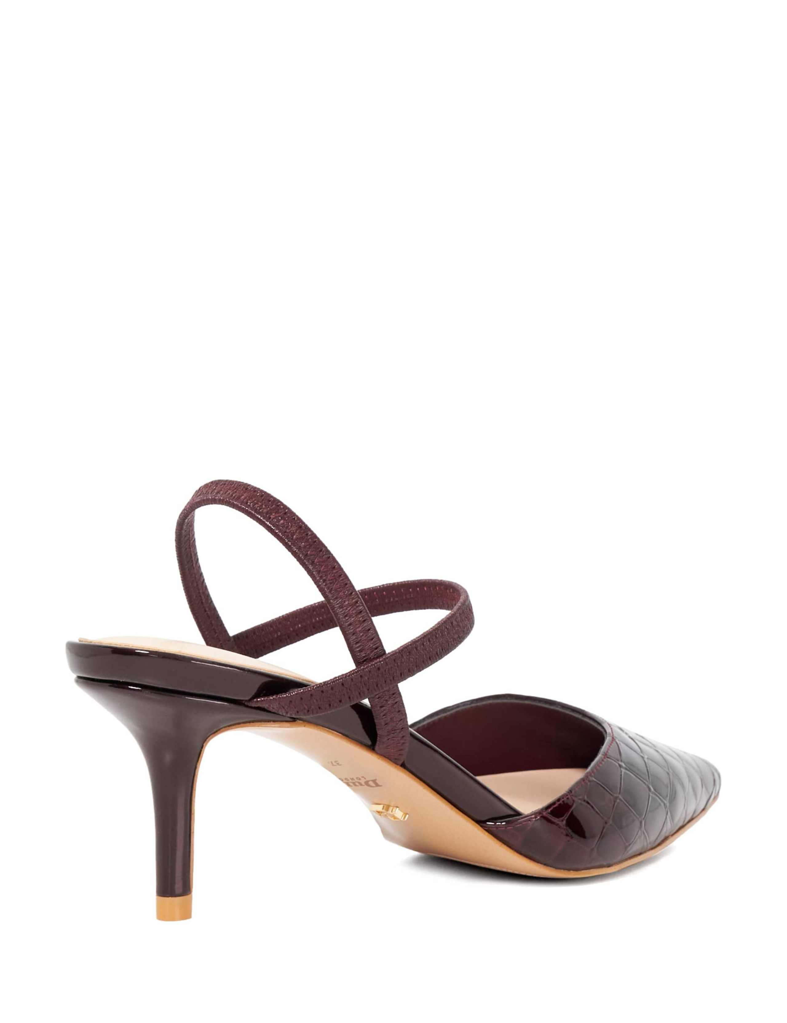 Leather Stiletto Heel Court Shoes 4 of 4
