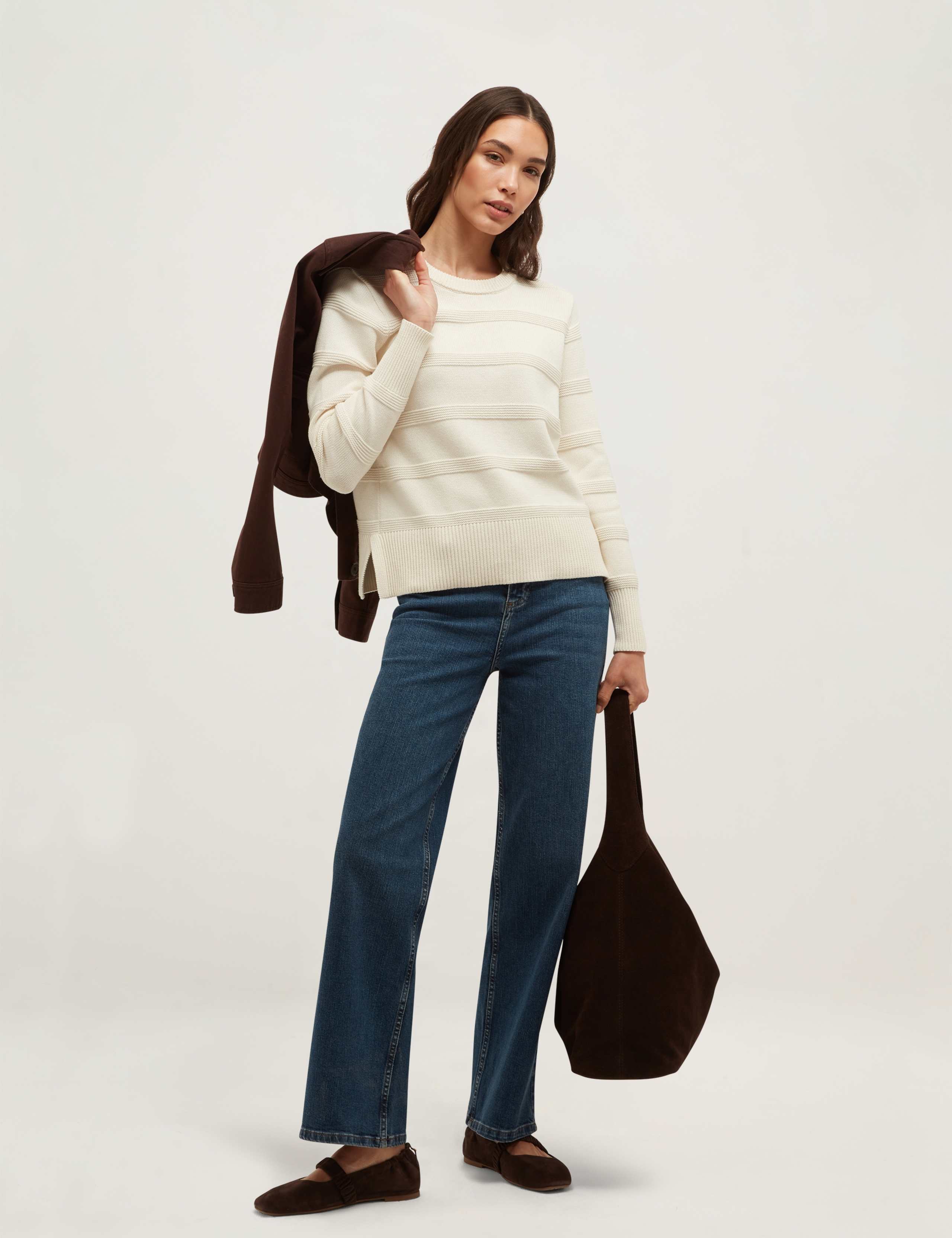Pure Cotton Crew Neck Jumper 3 of 6