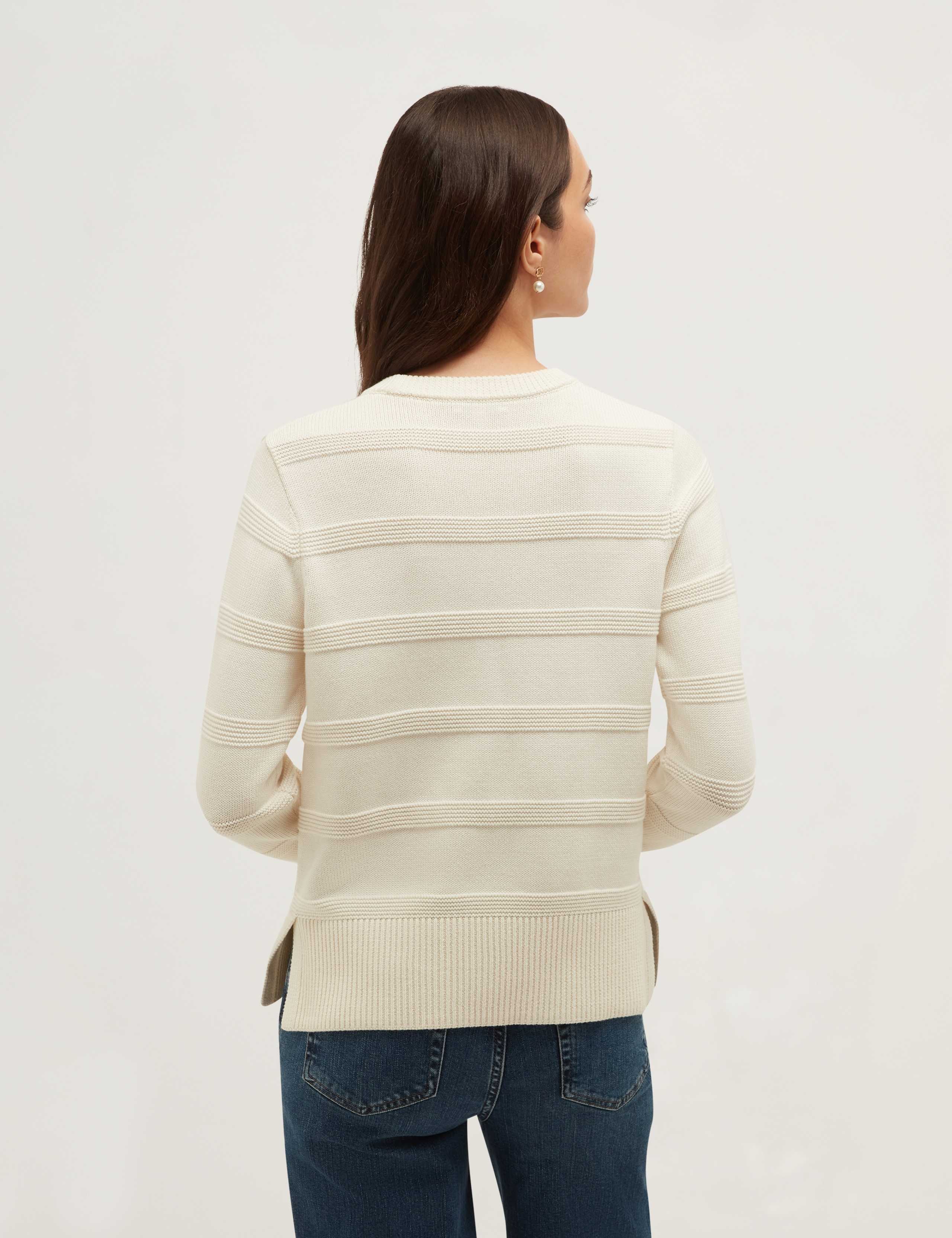Pure Cotton Crew Neck Jumper 4 of 6