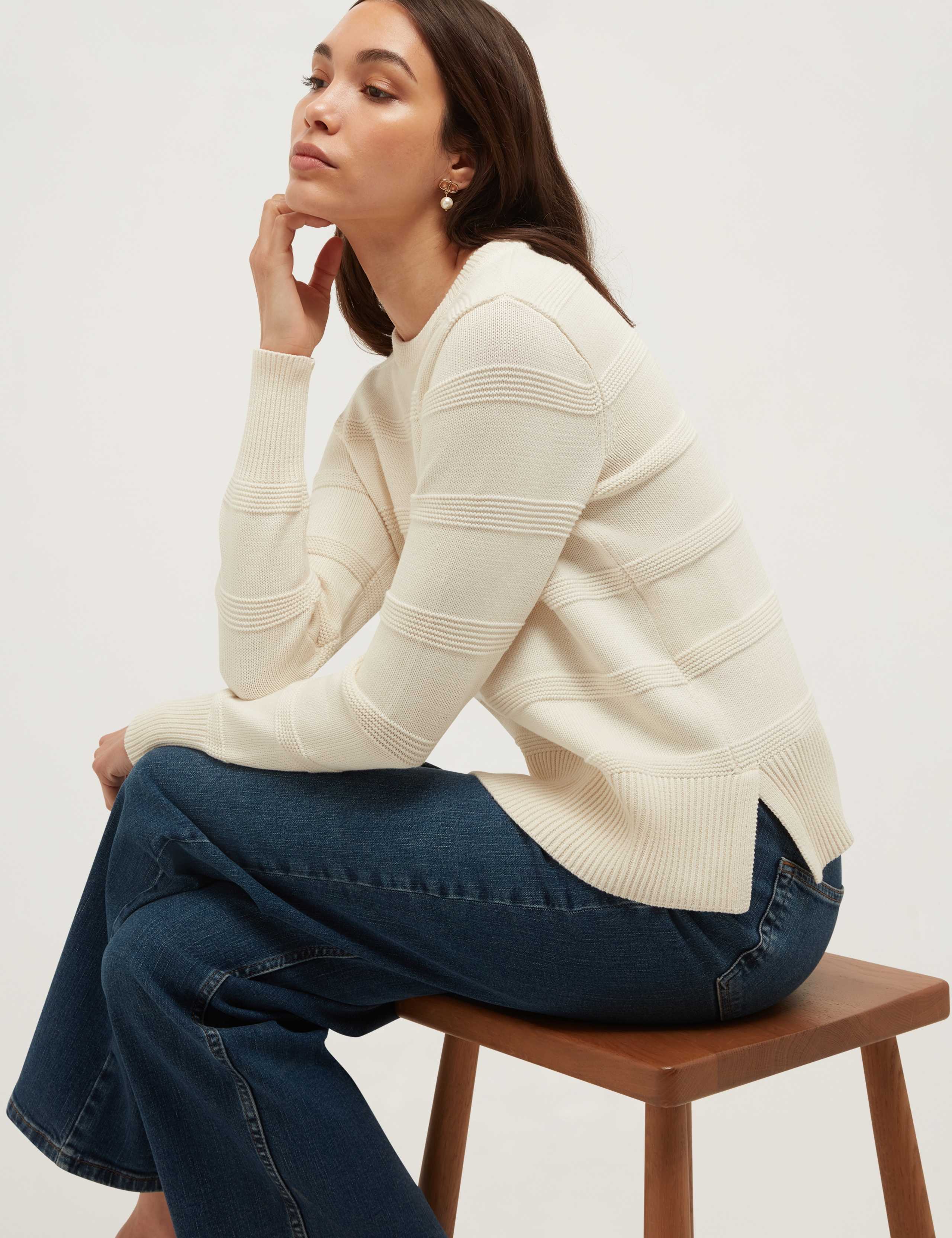 Pure Cotton Crew Neck Jumper 6 of 6