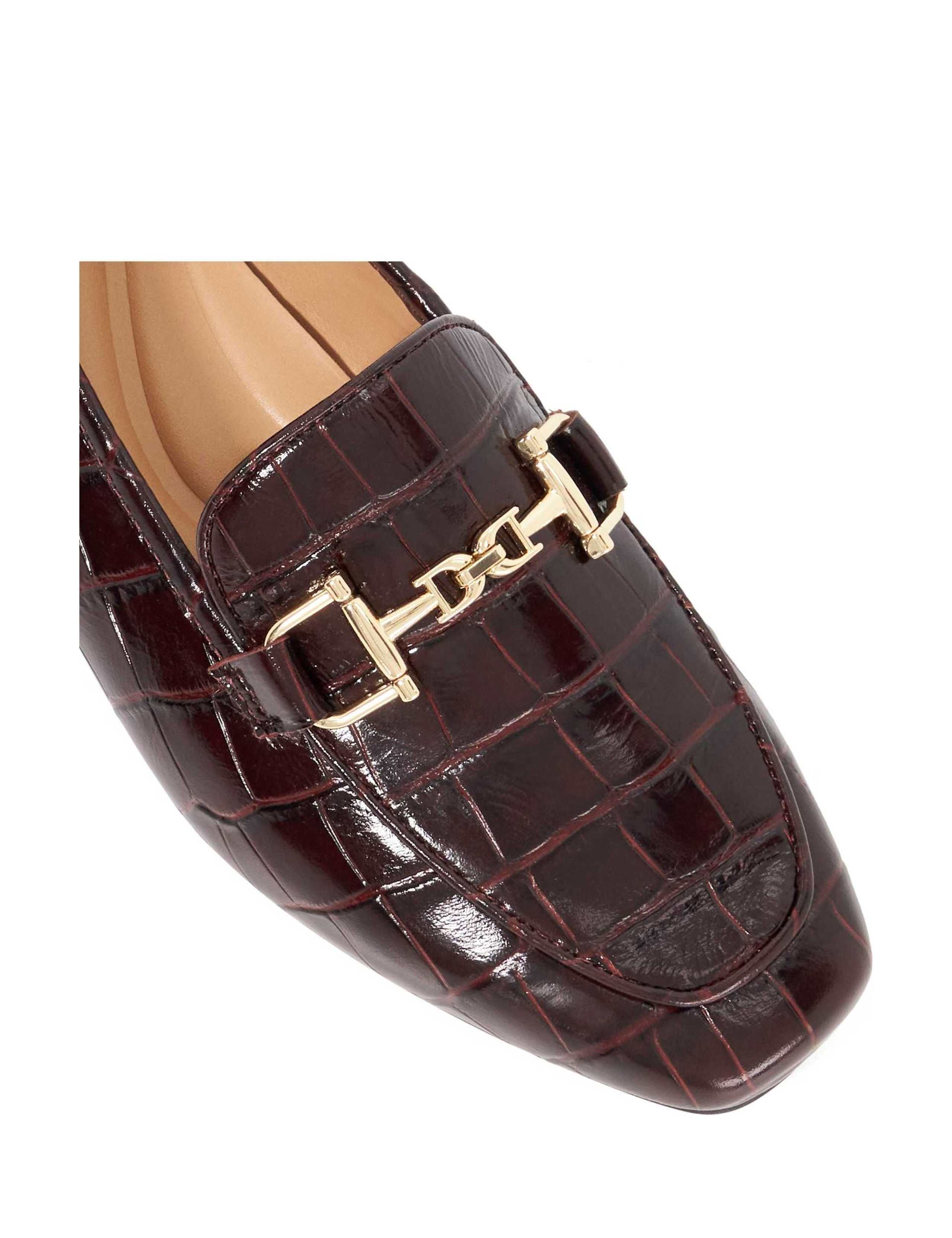 Suede Snaffle Trim Square Toe Loafers 5 of 5