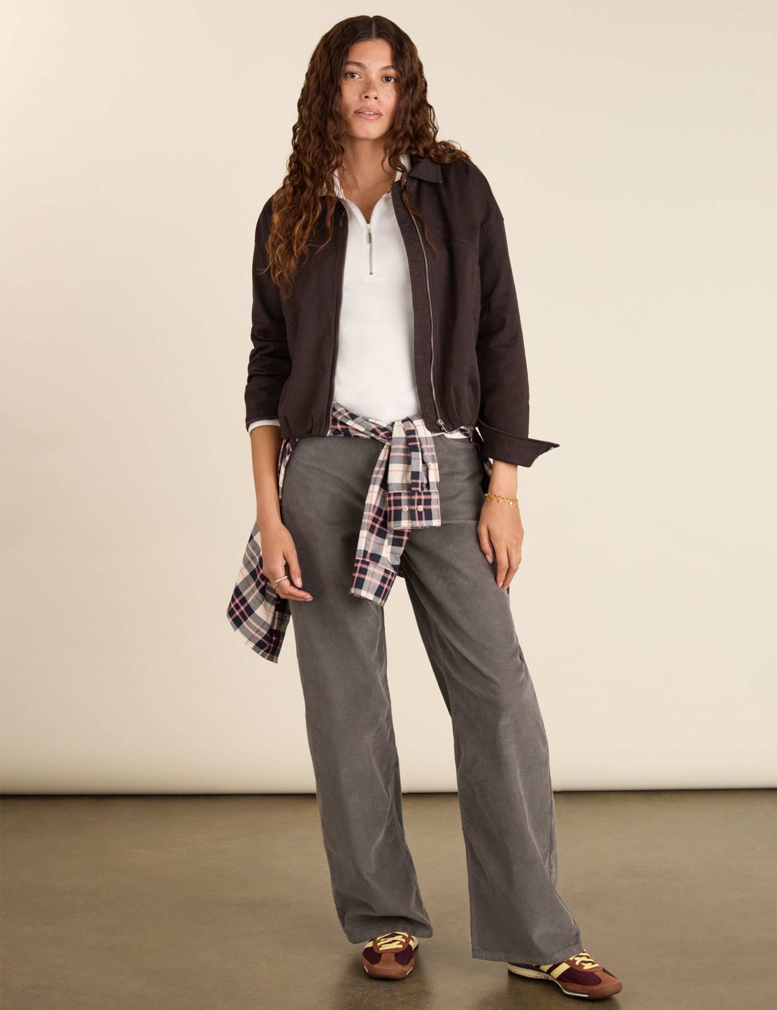 Cotton Rich Wide Leg Trousers 3 of 6