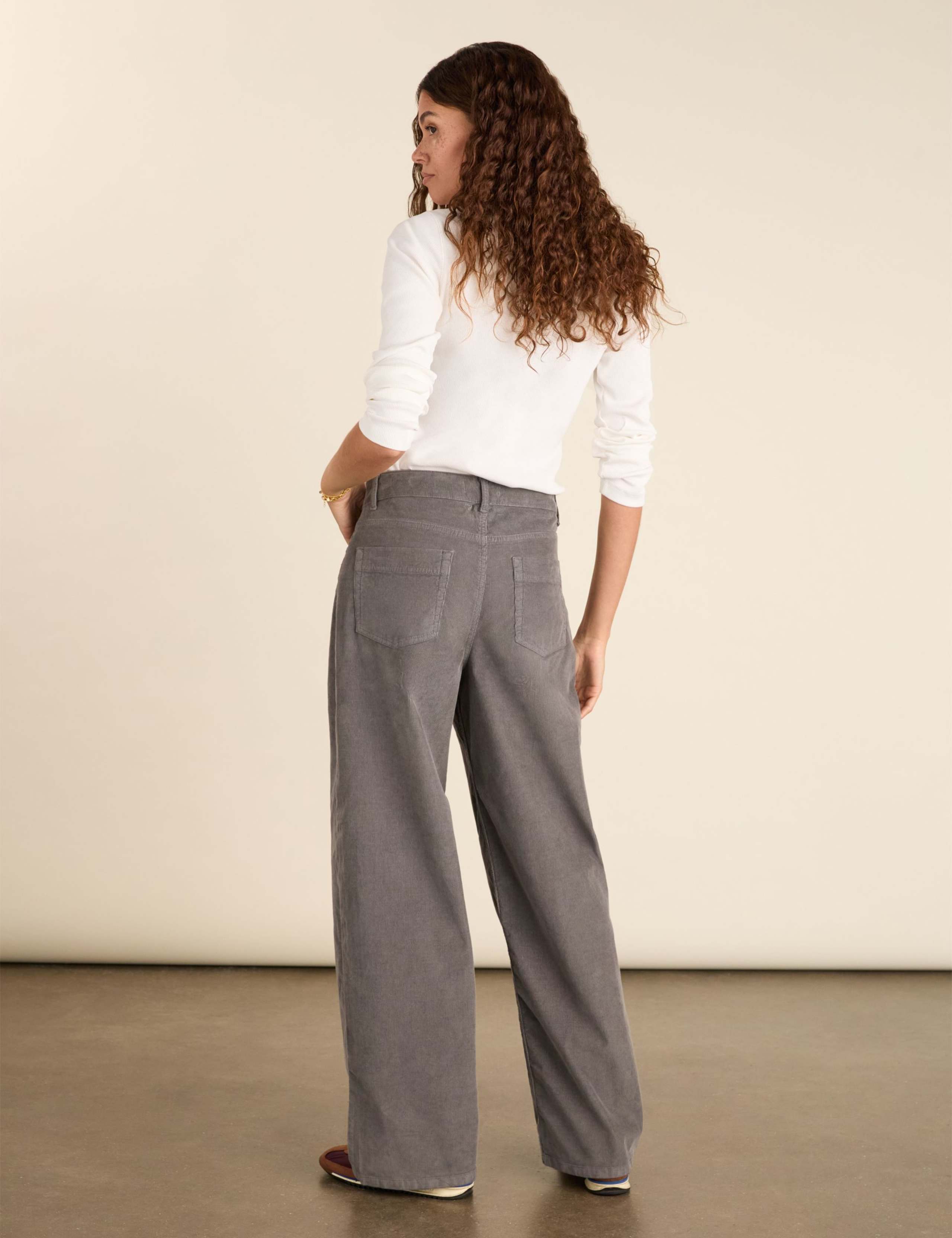 Cotton Rich Wide Leg Trousers 6 of 6
