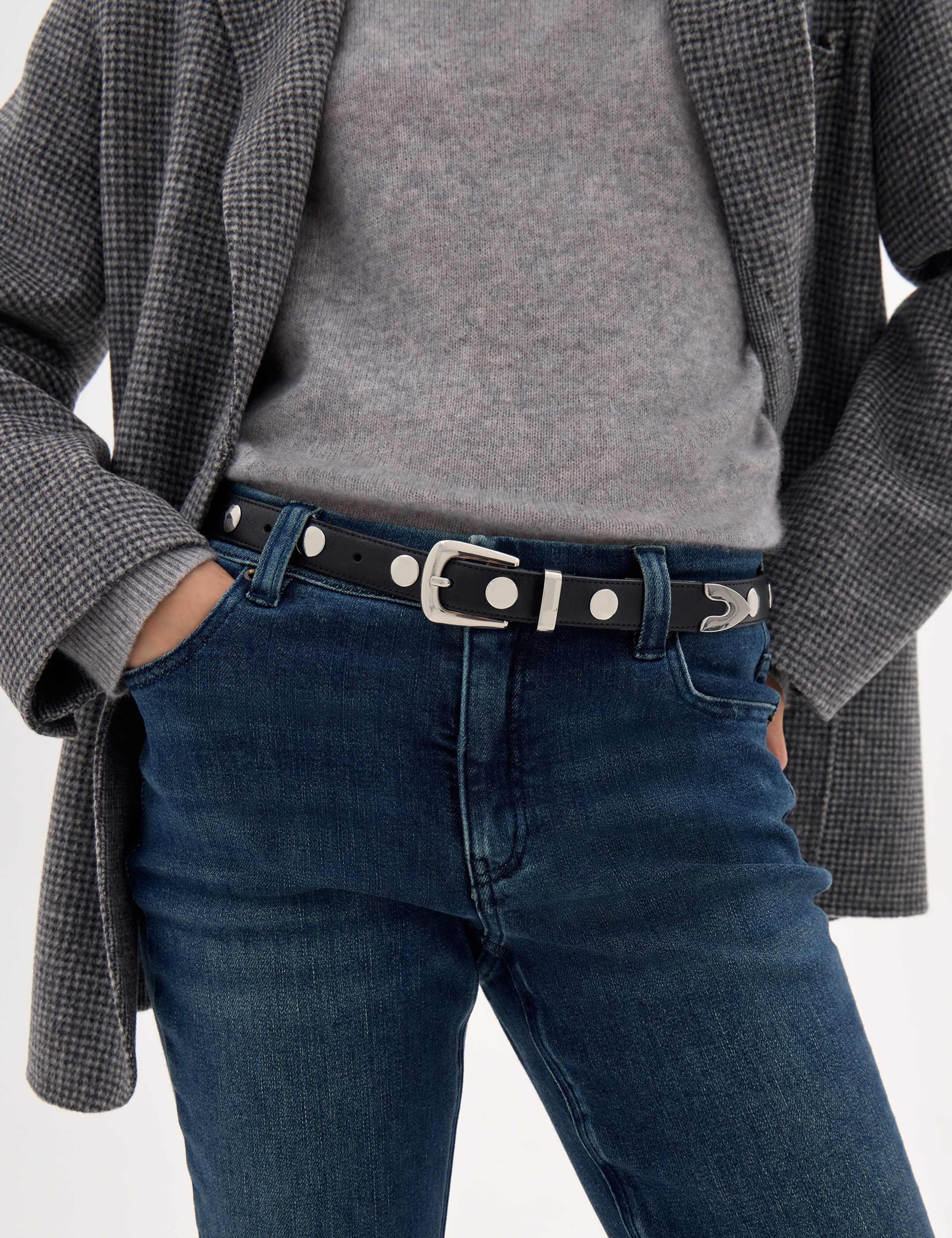 Leather Studded Belt 1 of 4