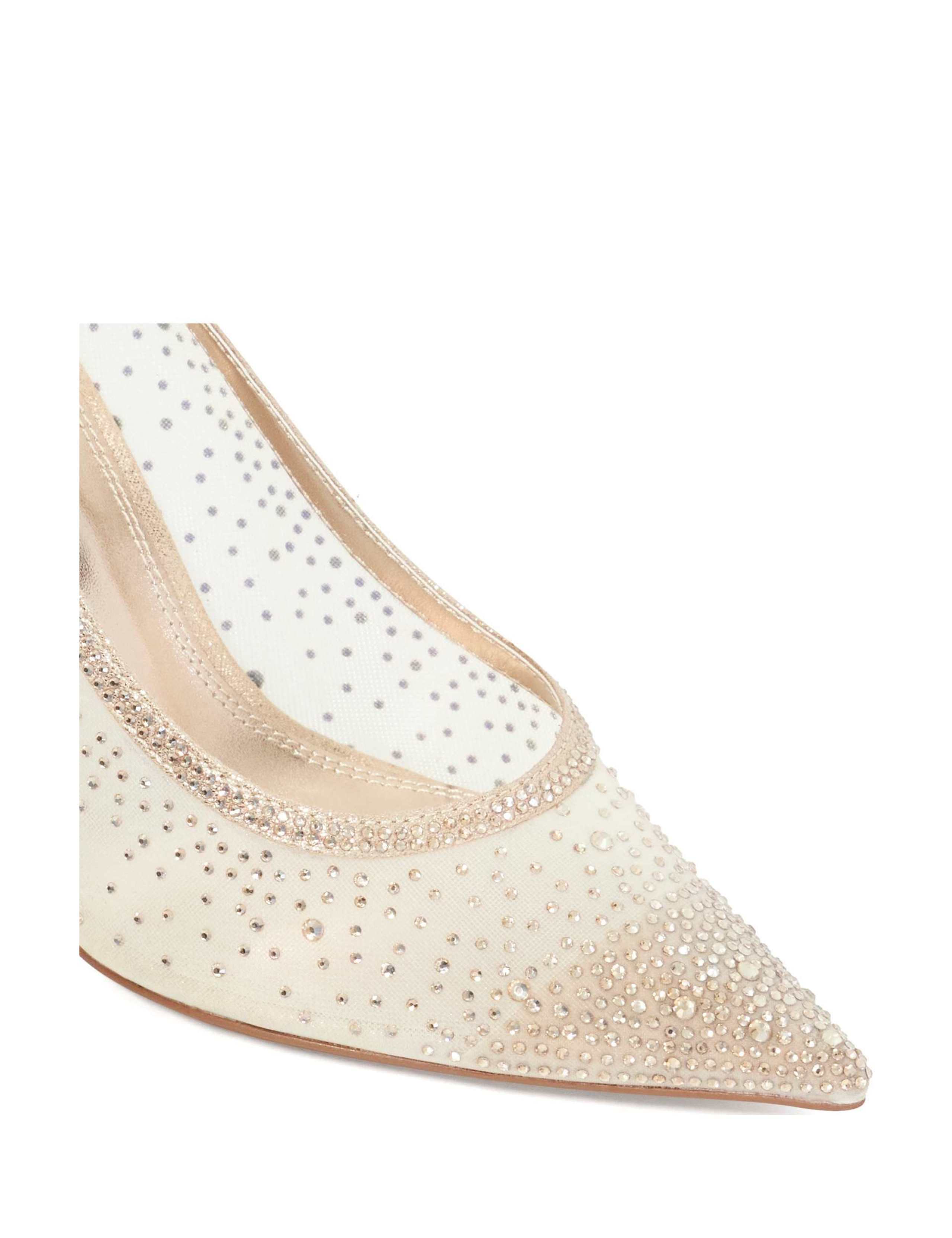 Sparkle Stiletto Heel Pointed Court Shoes 5 of 6