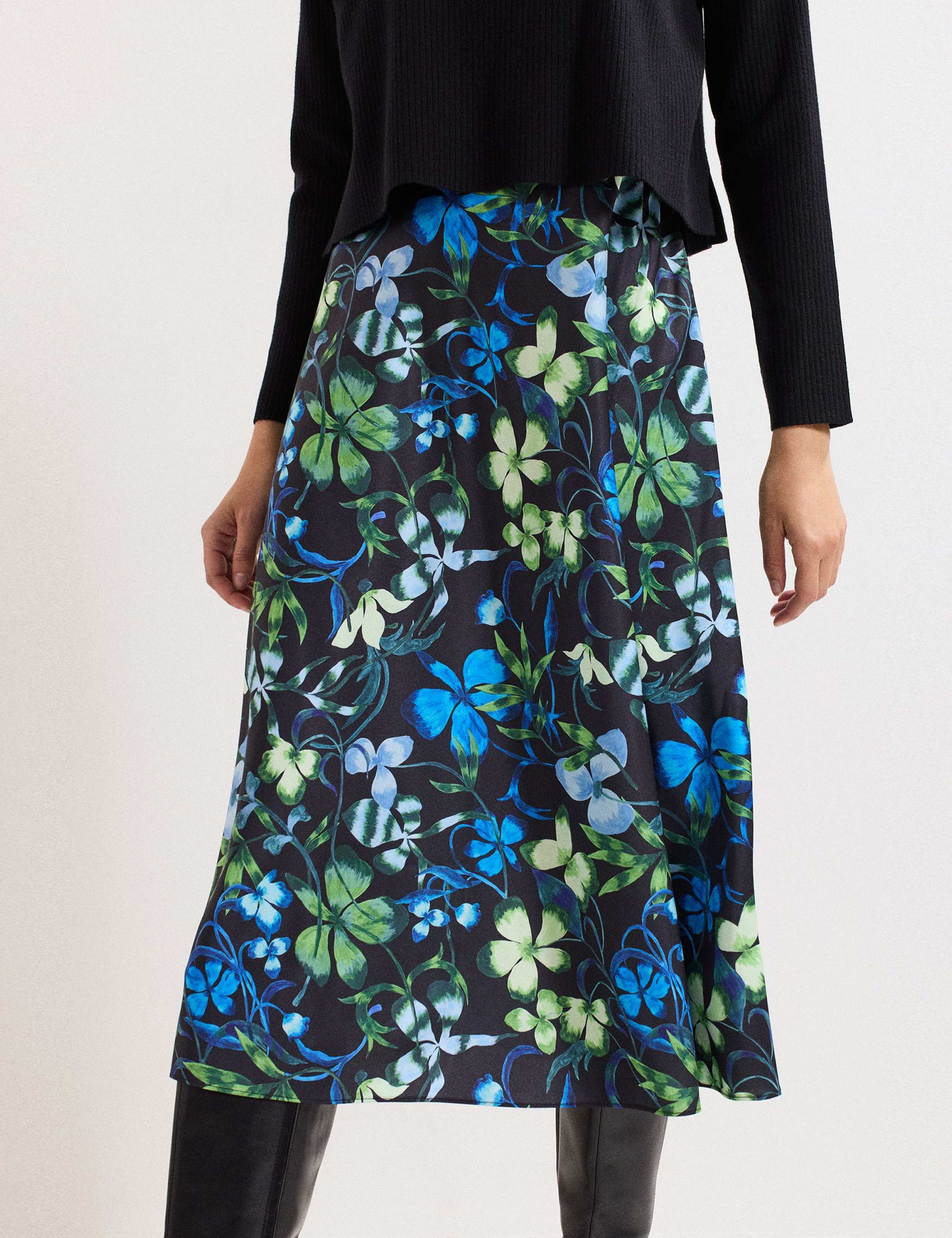 Floral High Neck Midi Jumper Dress 7 of 7