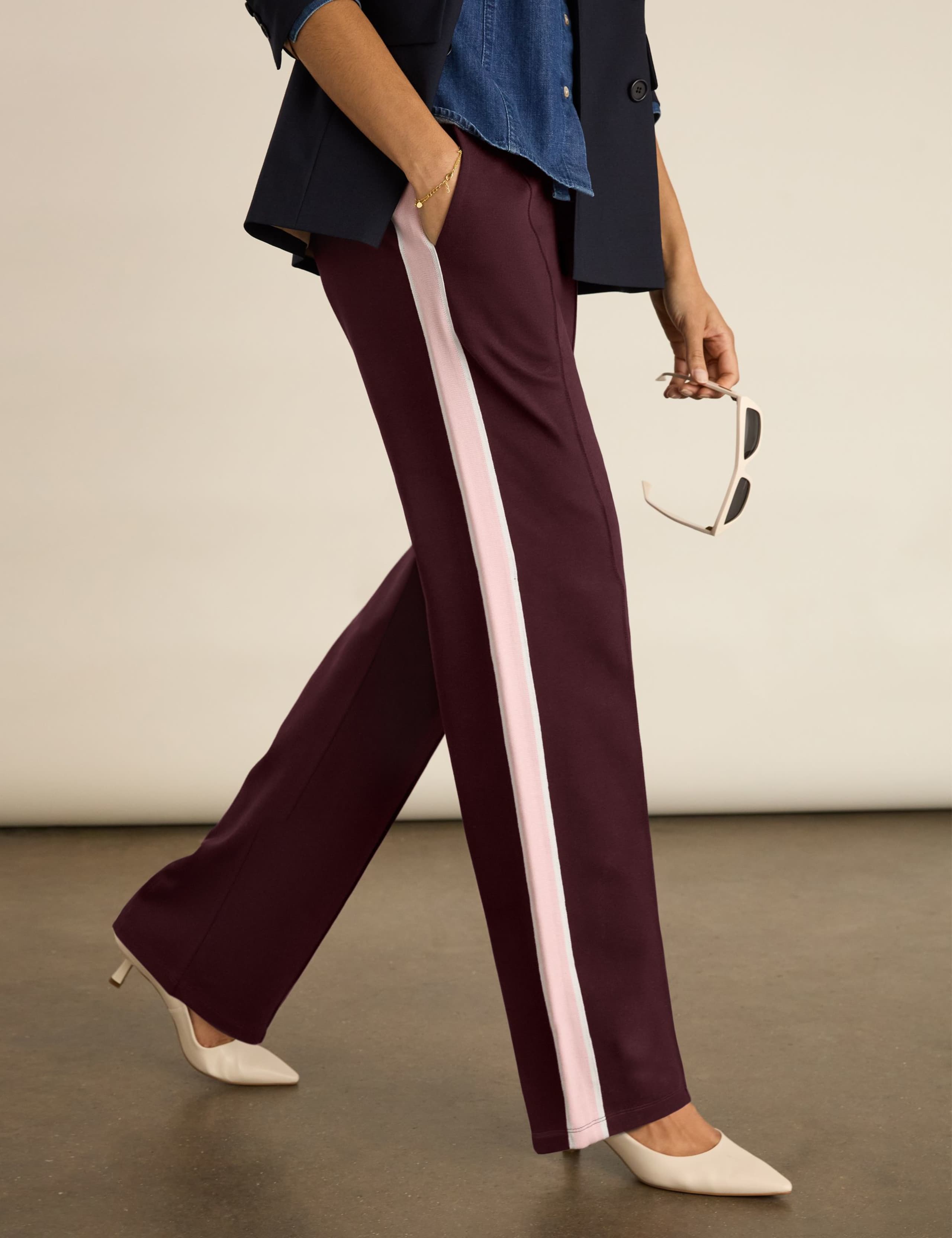 Side Stripe Wide Leg Trousers 4 of 4