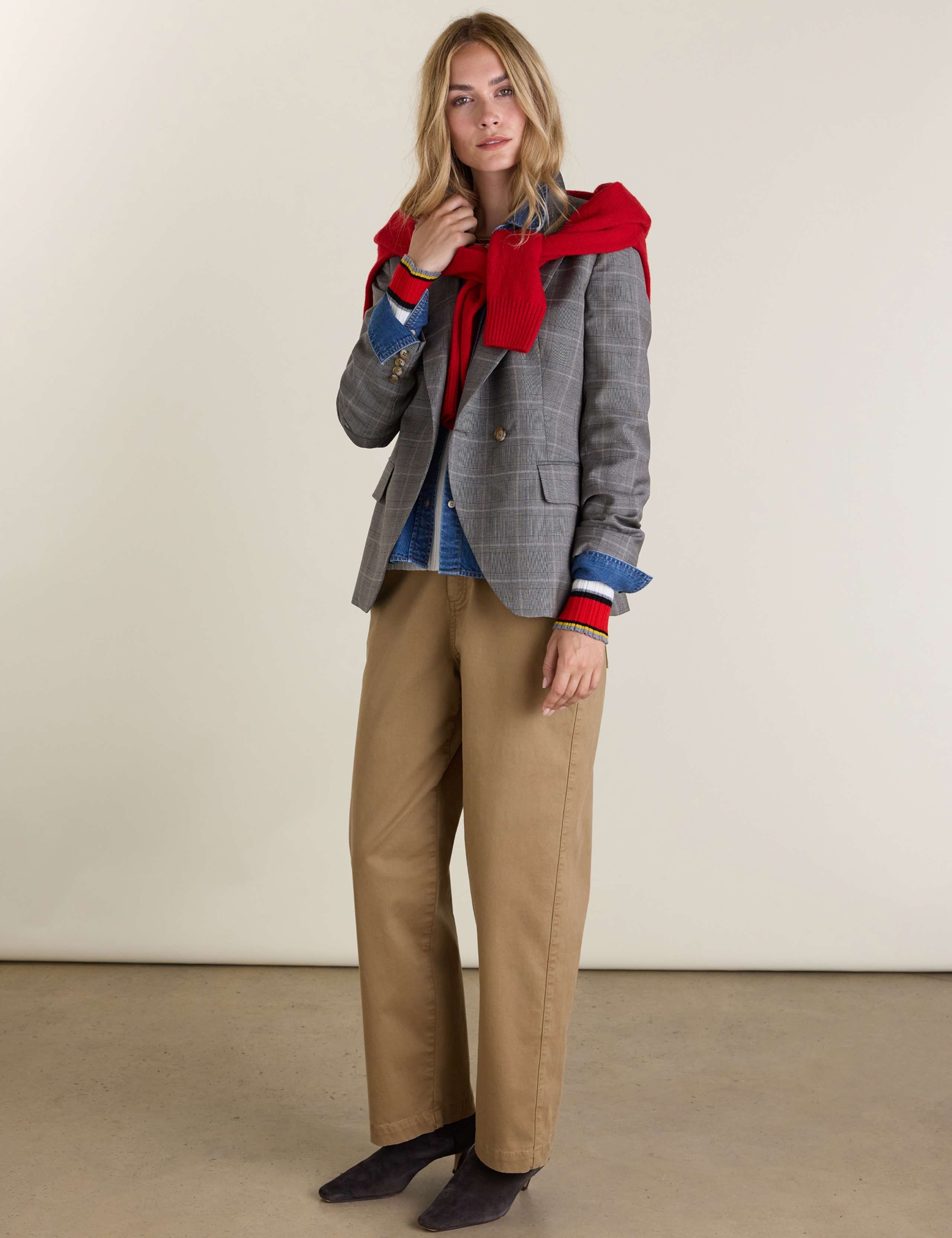 Pure Merino Wool Argyle V-Neck Cardigan 3 of 6