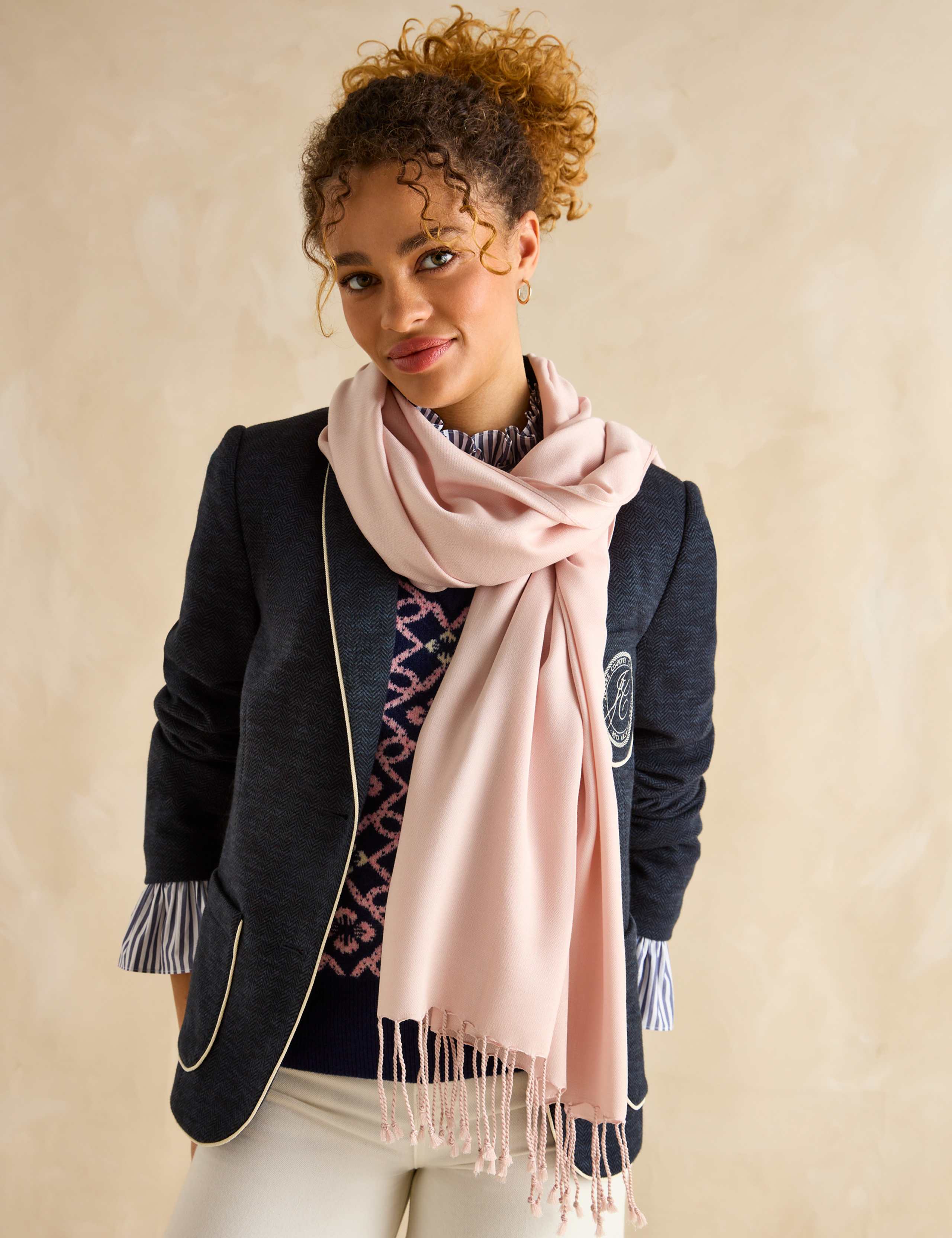Pure Modal Tassel Scarf 1 of 5