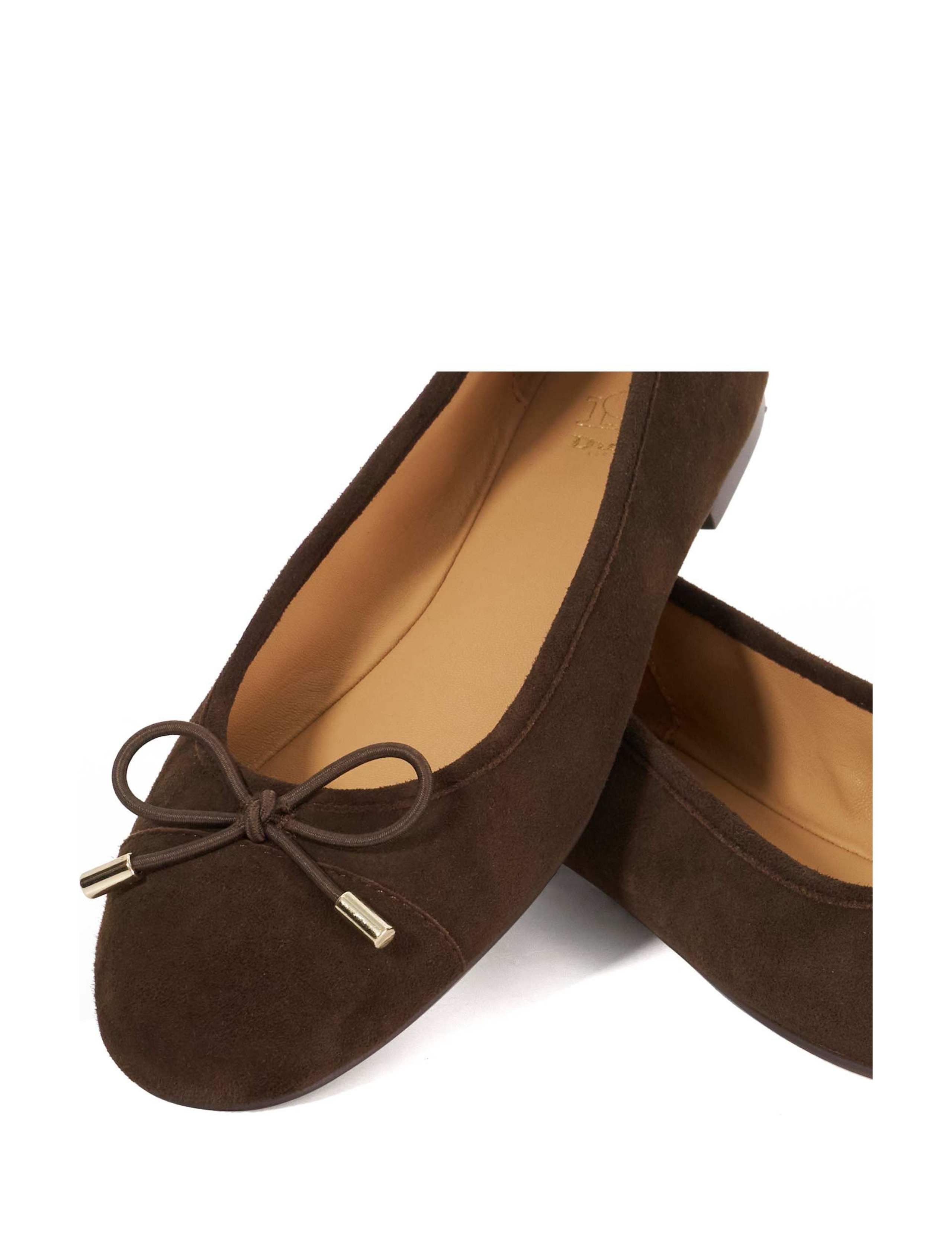 Suede Bow Ballet Pumps 5 of 5