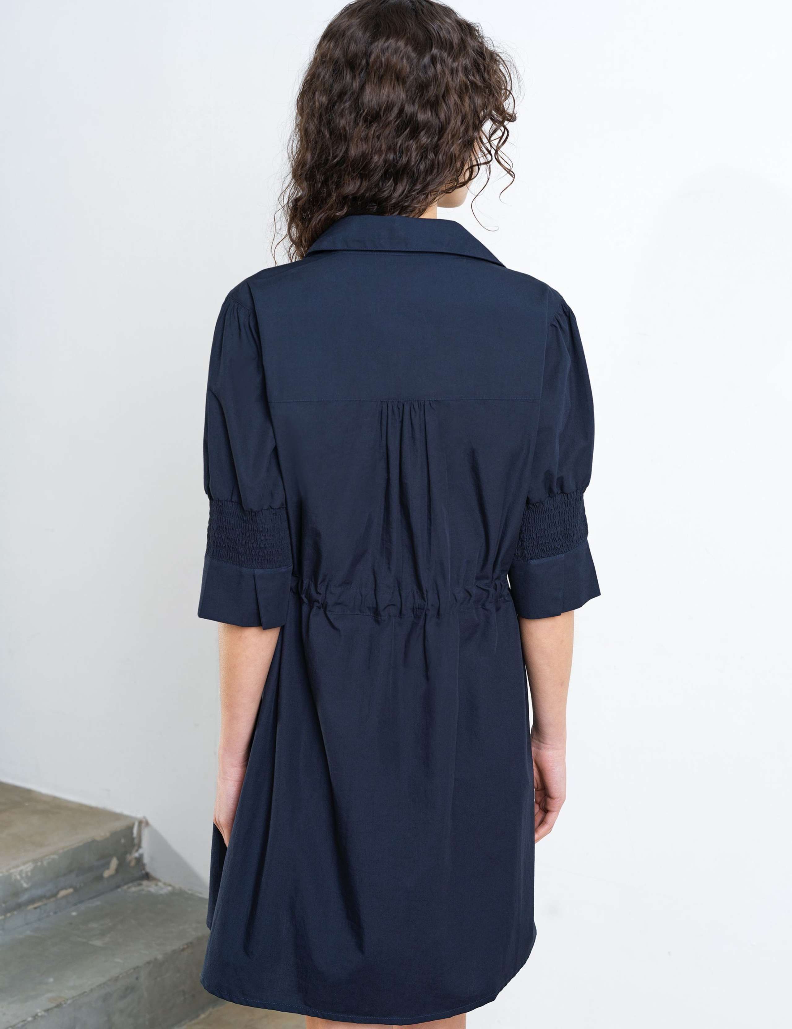 Pure Cotton Tie Waist Mini Shirt Dress 4 of 5