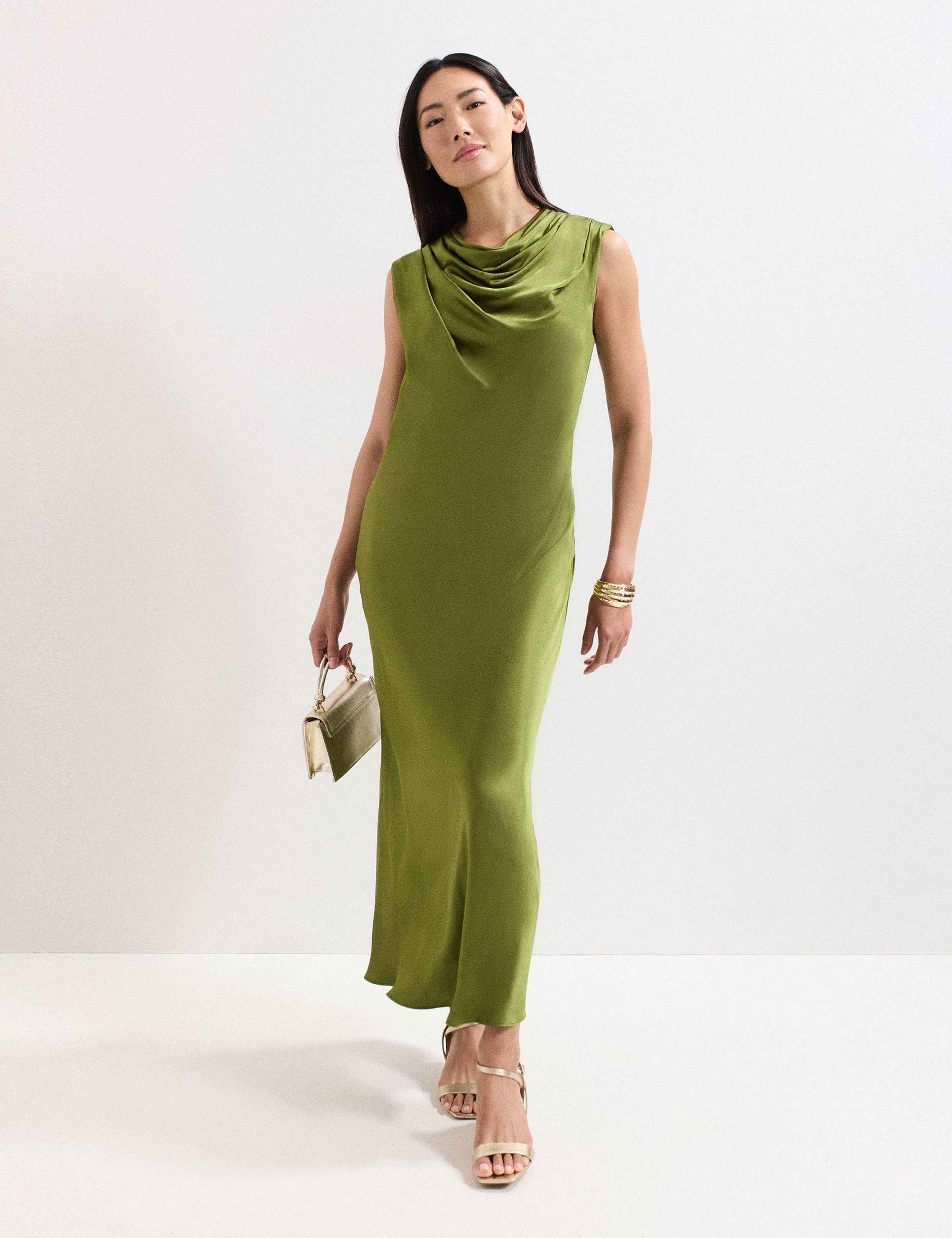 Cowl Neck Maxi Column Dress 1 of 8