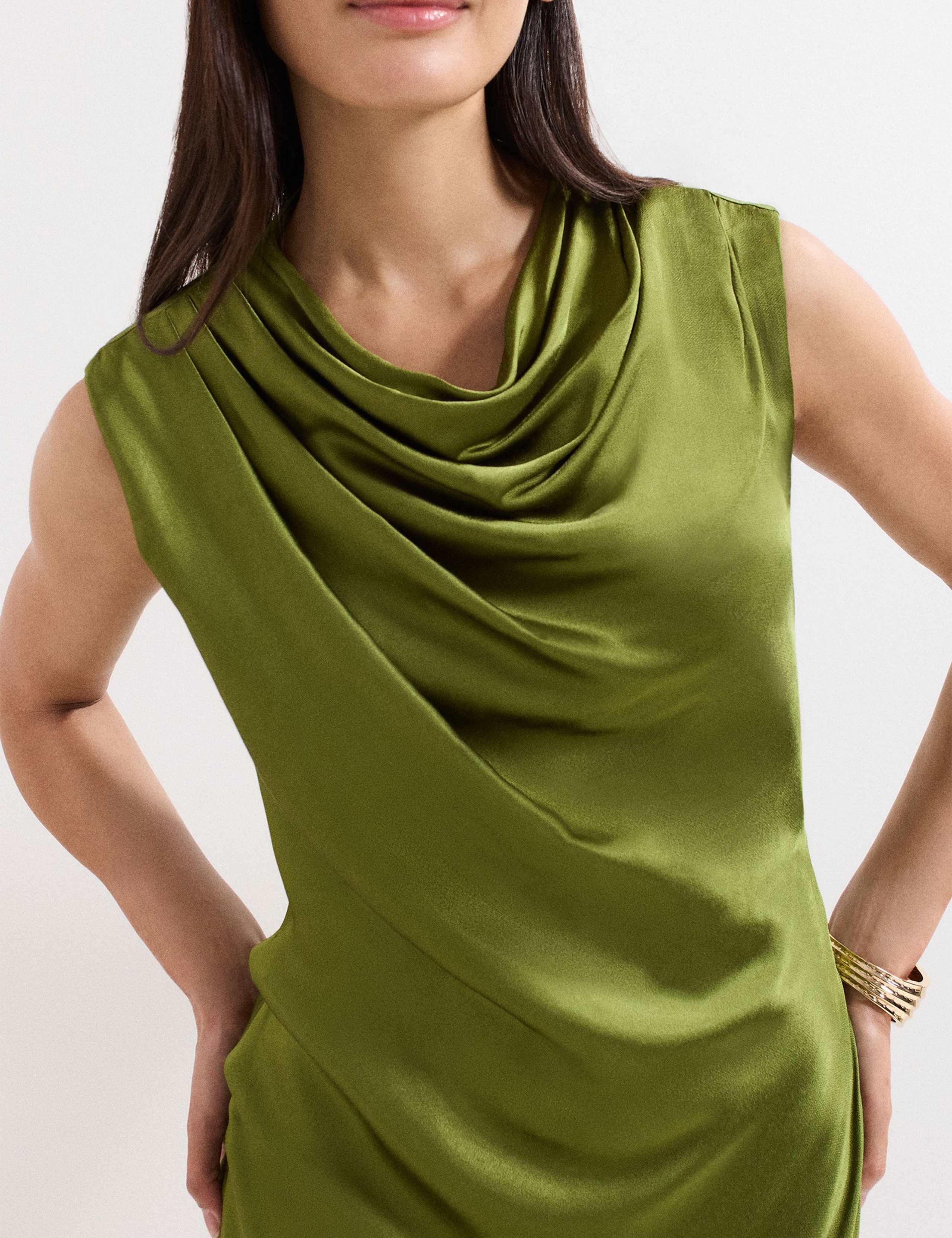 Cowl Neck Maxi Column Dress 6 of 8