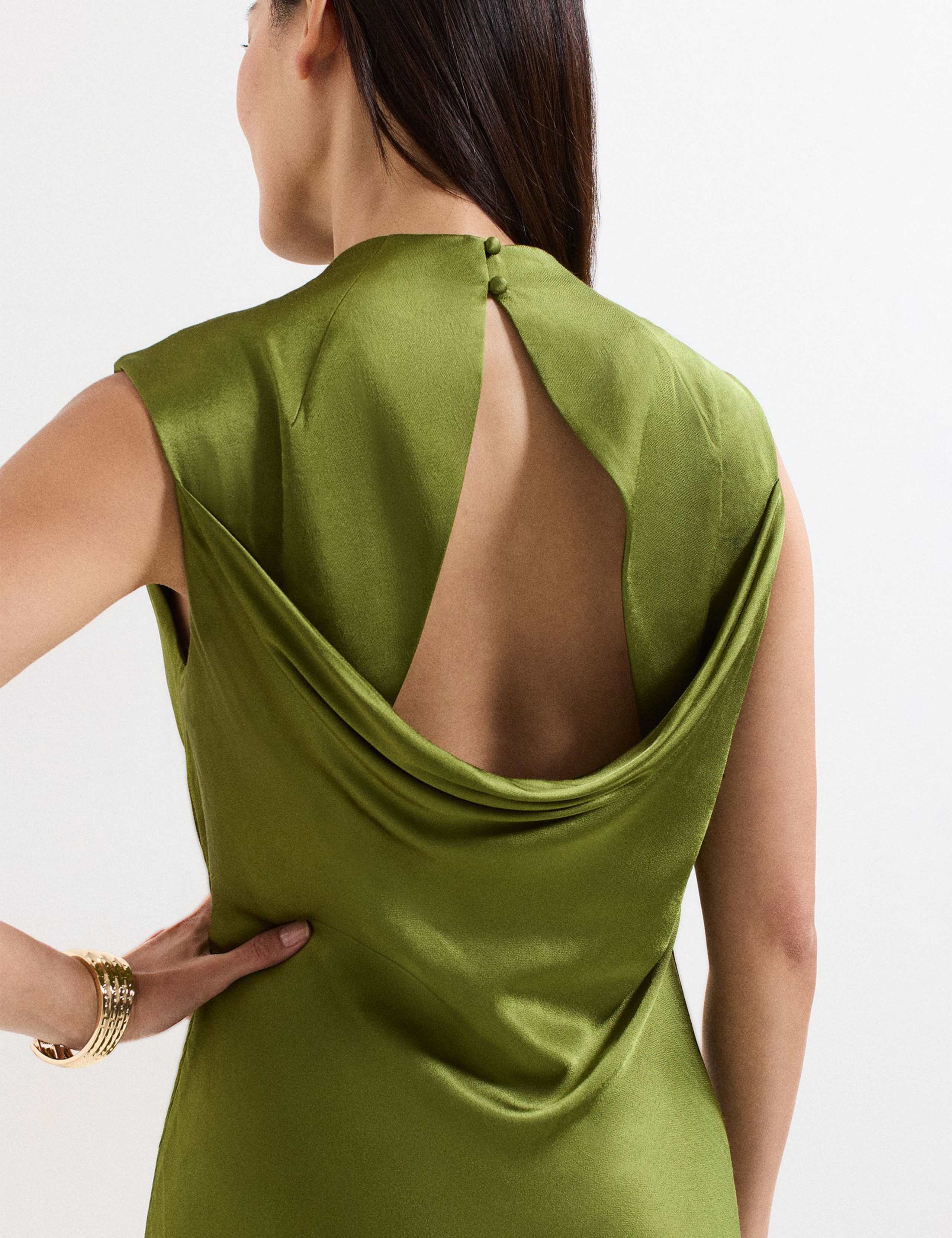 Cowl Neck Maxi Column Dress 7 of 8