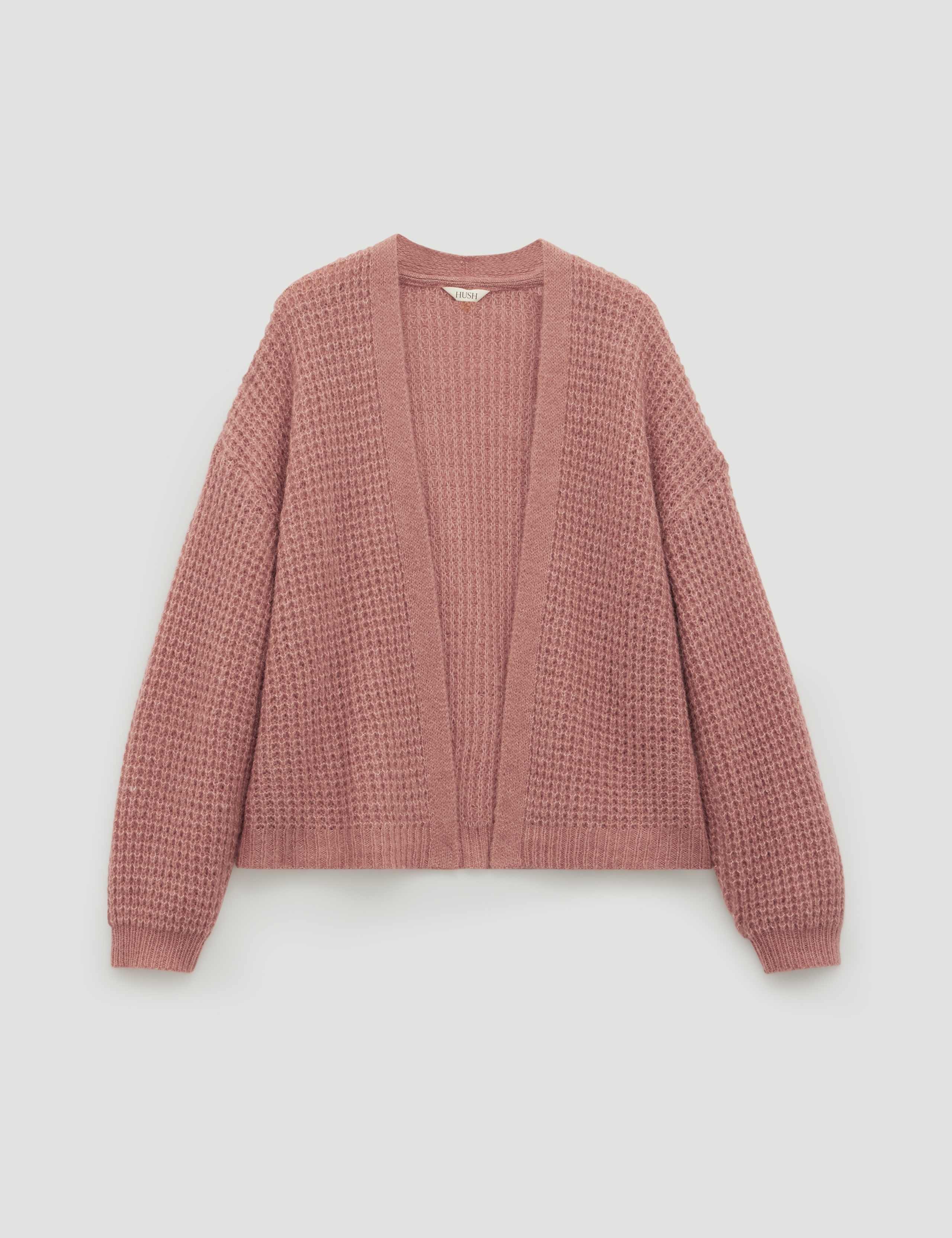 Wool Blend Textured Edge to Edge Cardigan 2 of 5