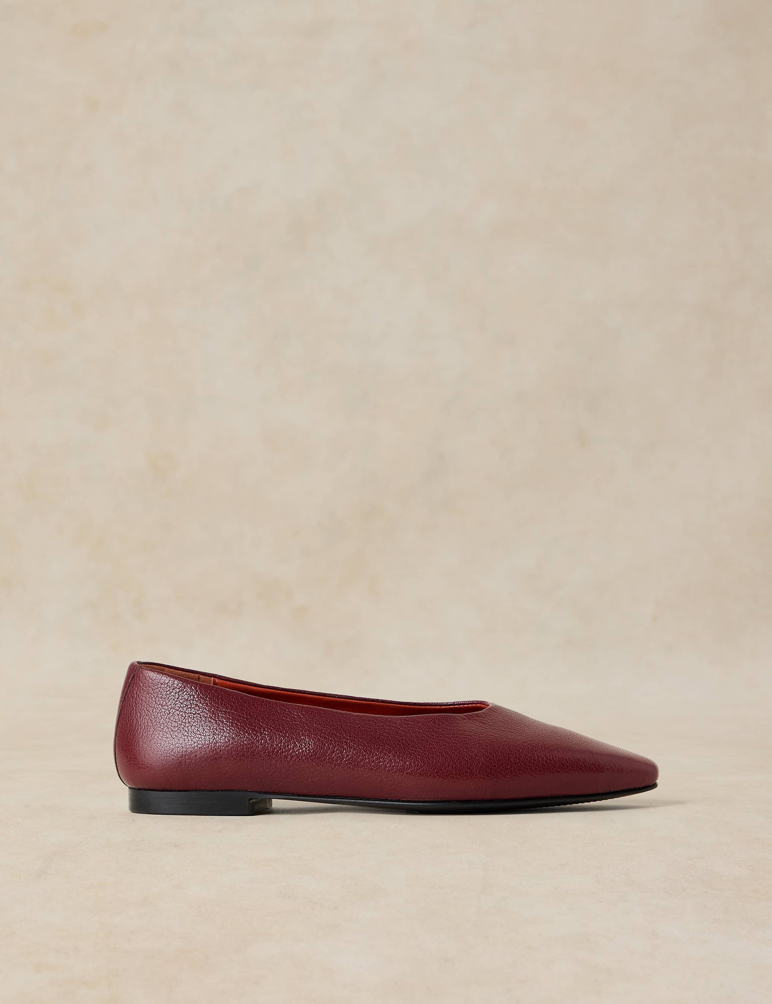 Leather Pointed Ballet Pumps 1 of 4