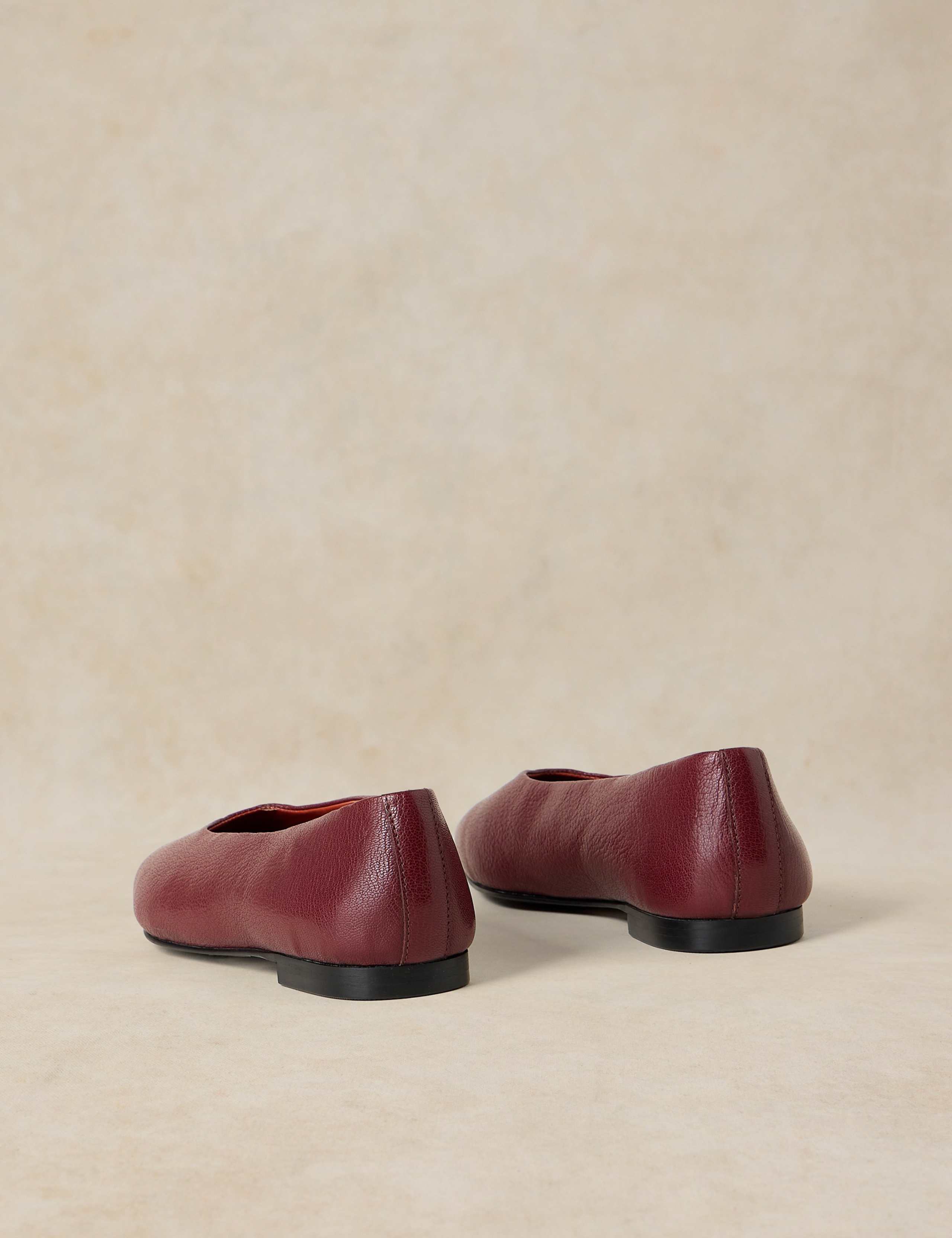 Leather Pointed Ballet Pumps 3 of 4
