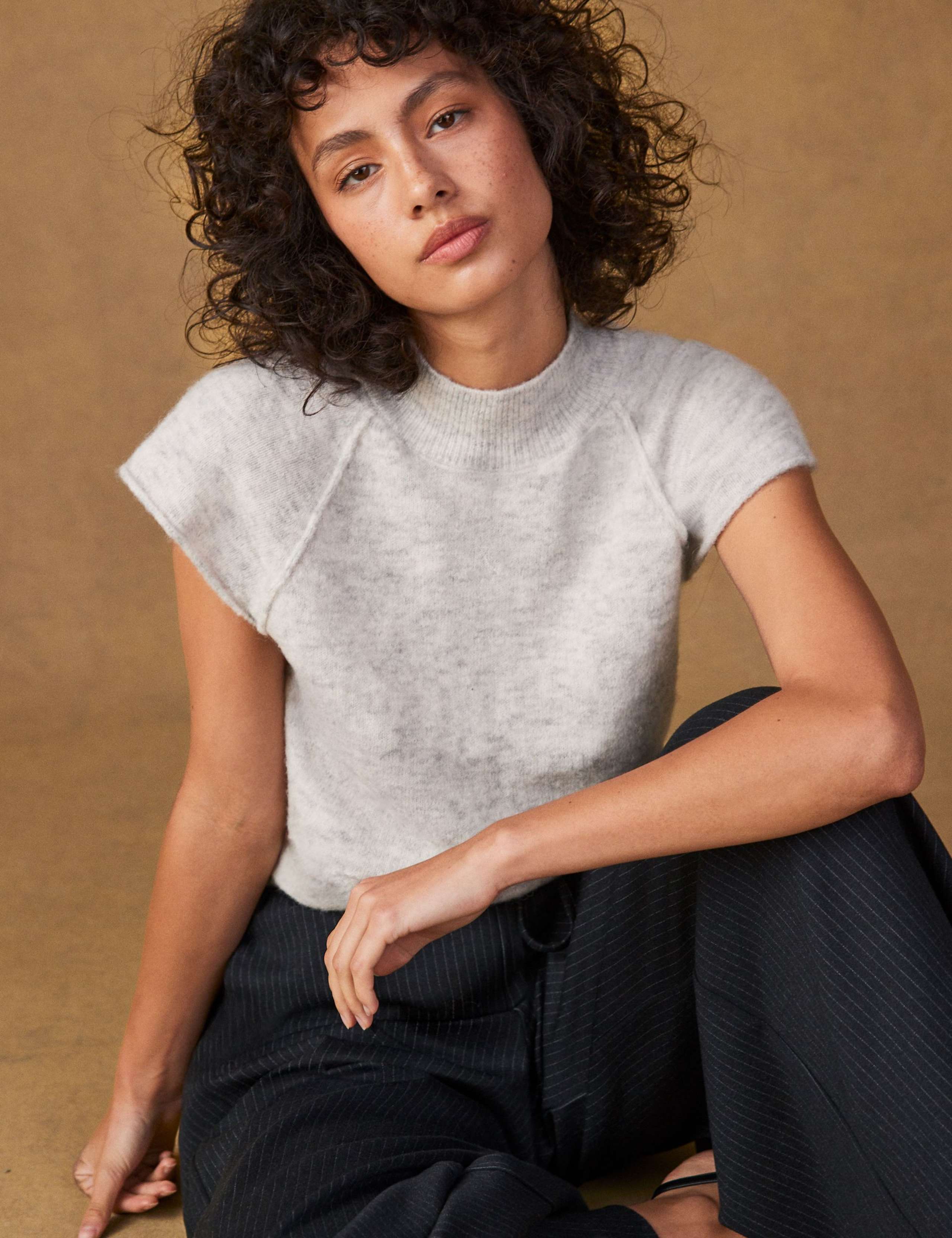 Alpaca Blend Knitted Top 2 of 4