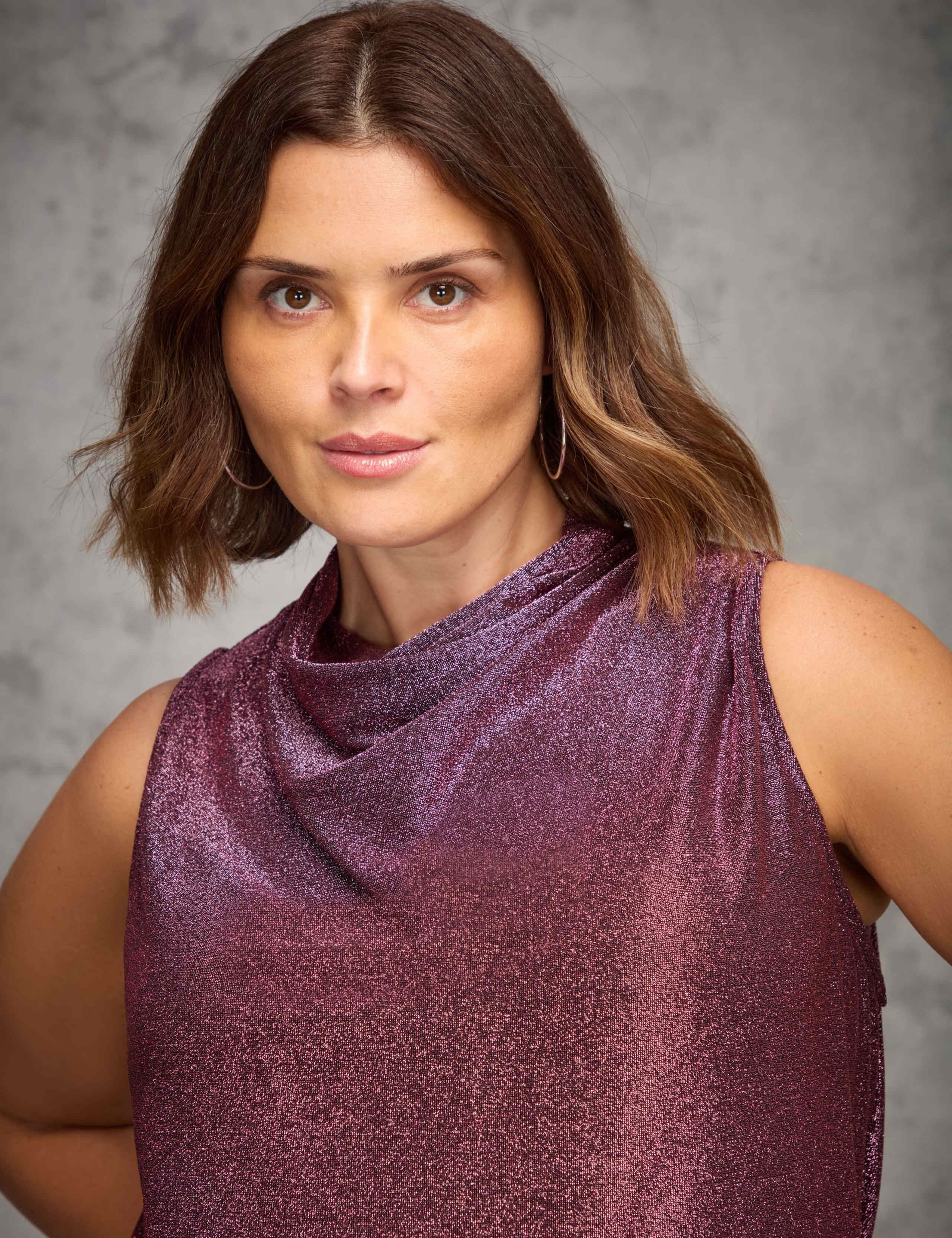 Jersey Sparkly Halter Neck Top 2 of 5