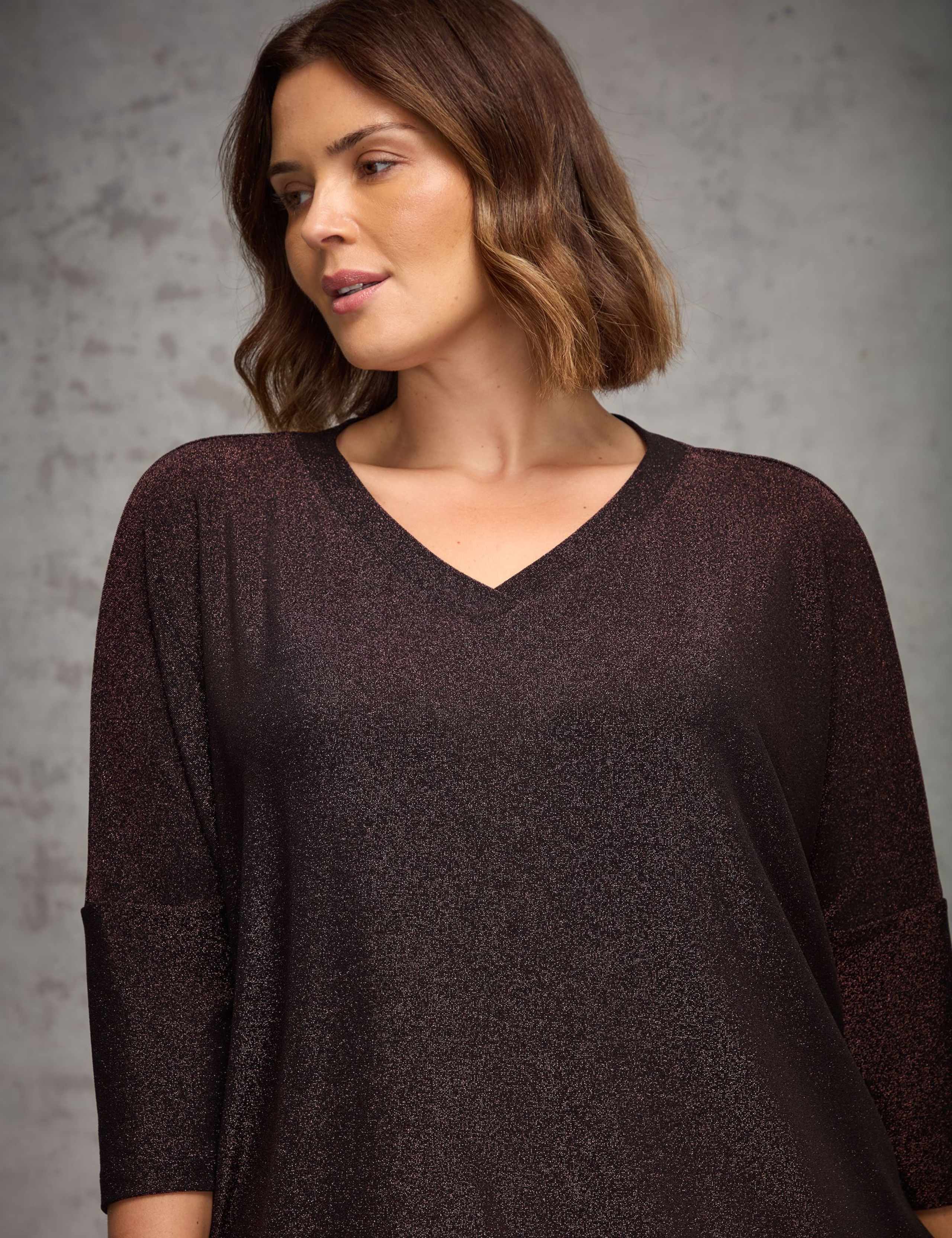 Jersey Sparkly Halter Neck Top 2 of 6