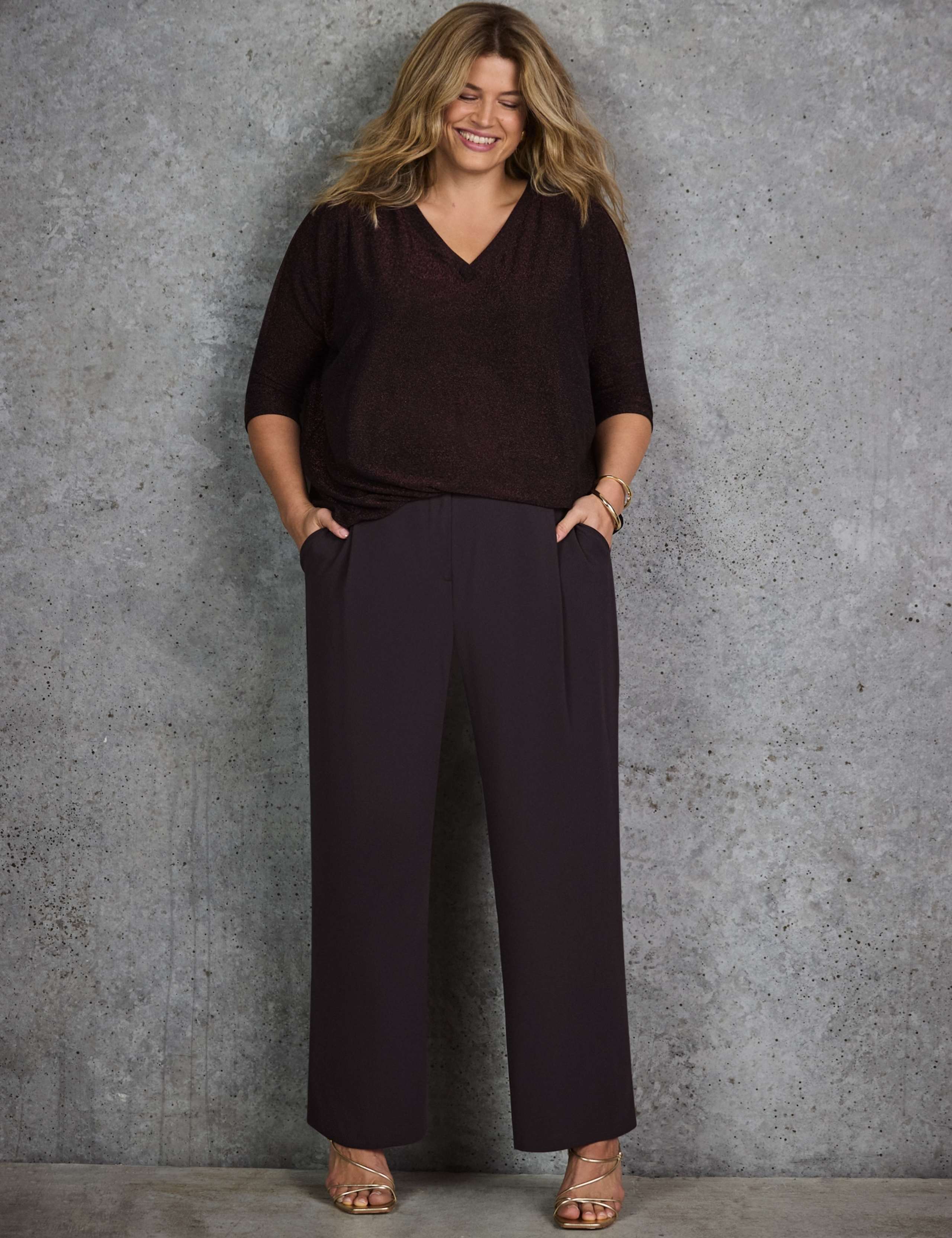 Jersey Sparkly Halter Neck Top 5 of 6