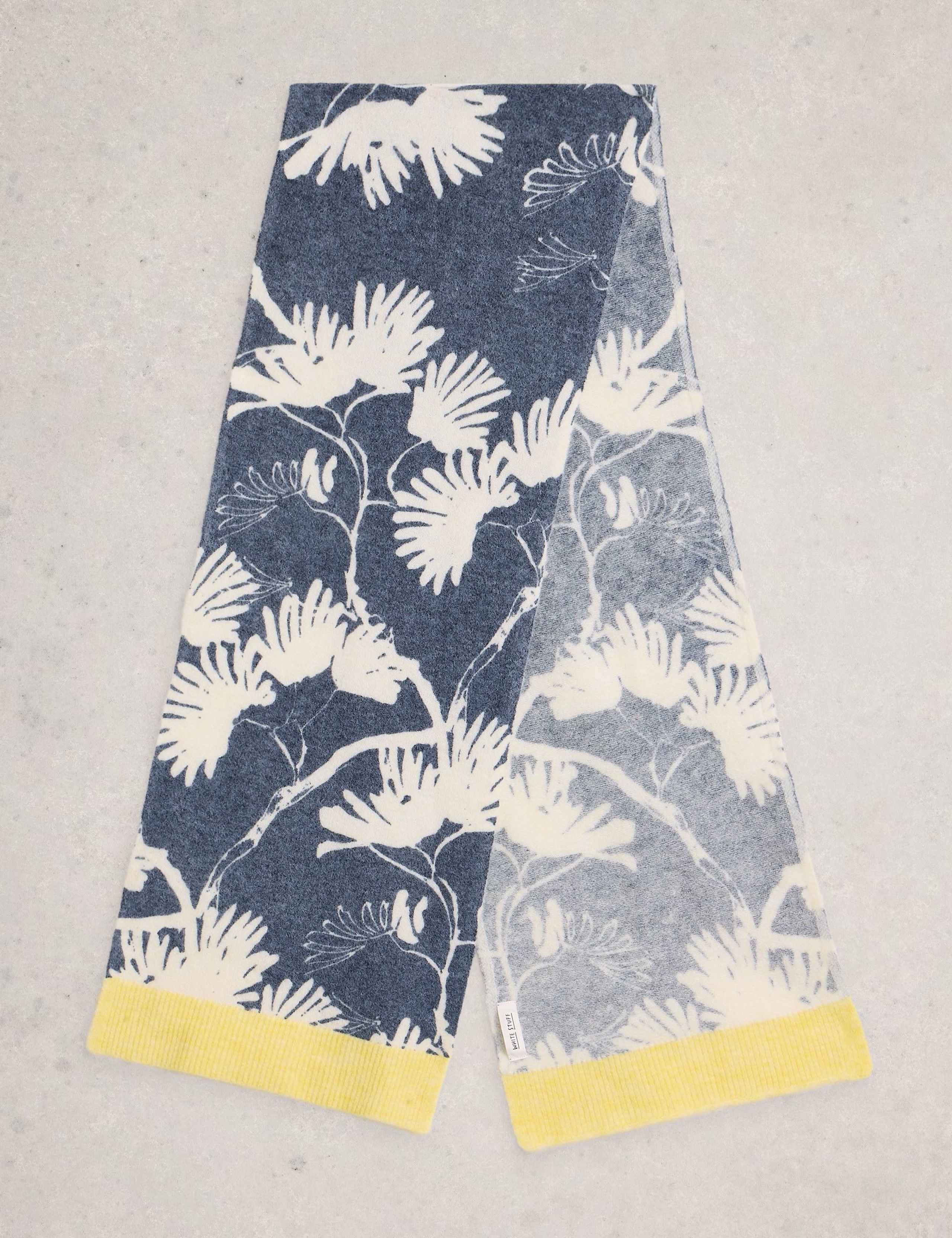 Wool Blend Tree Print Scarf 2 of 3