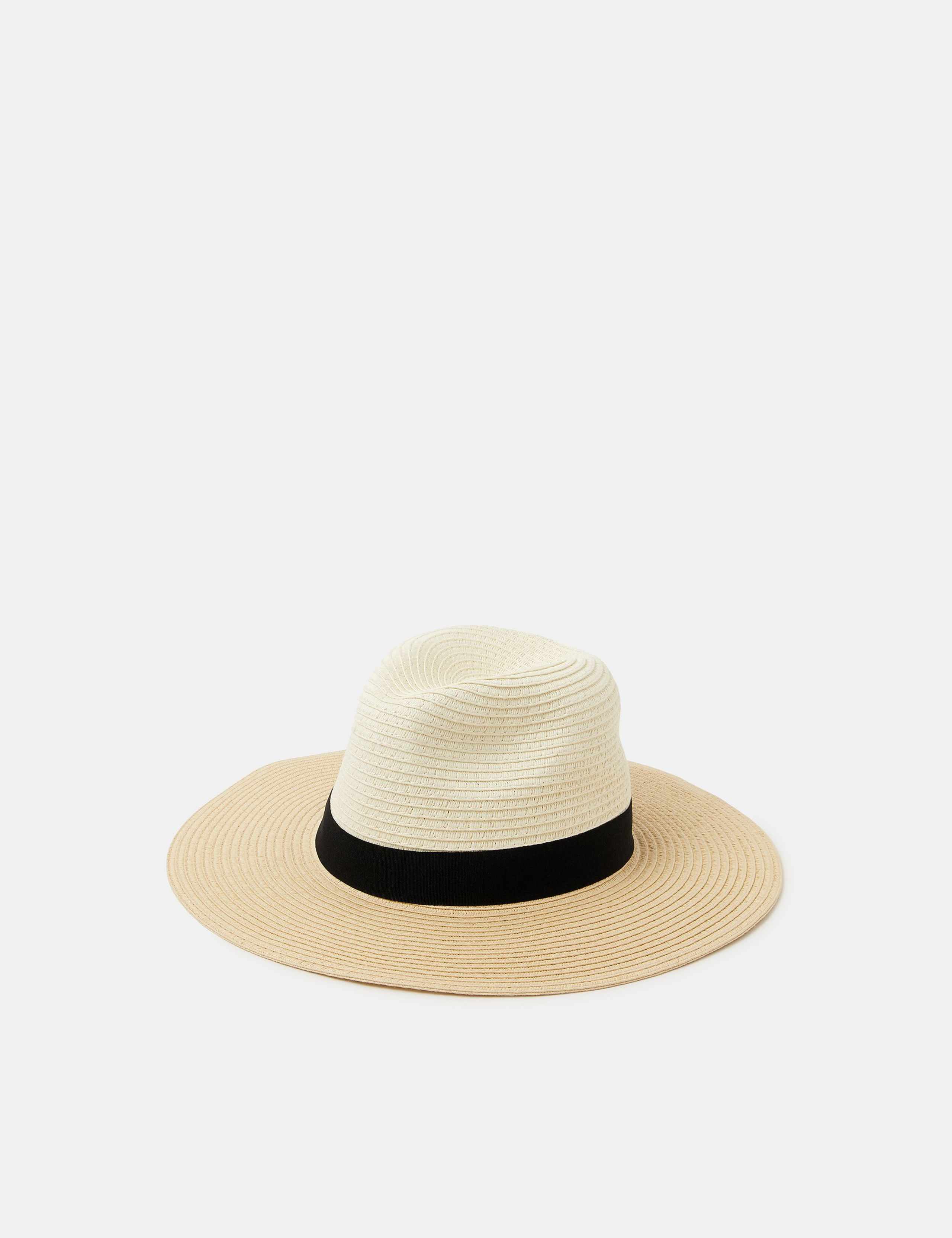 Straw Fedora Hat 1 of 3