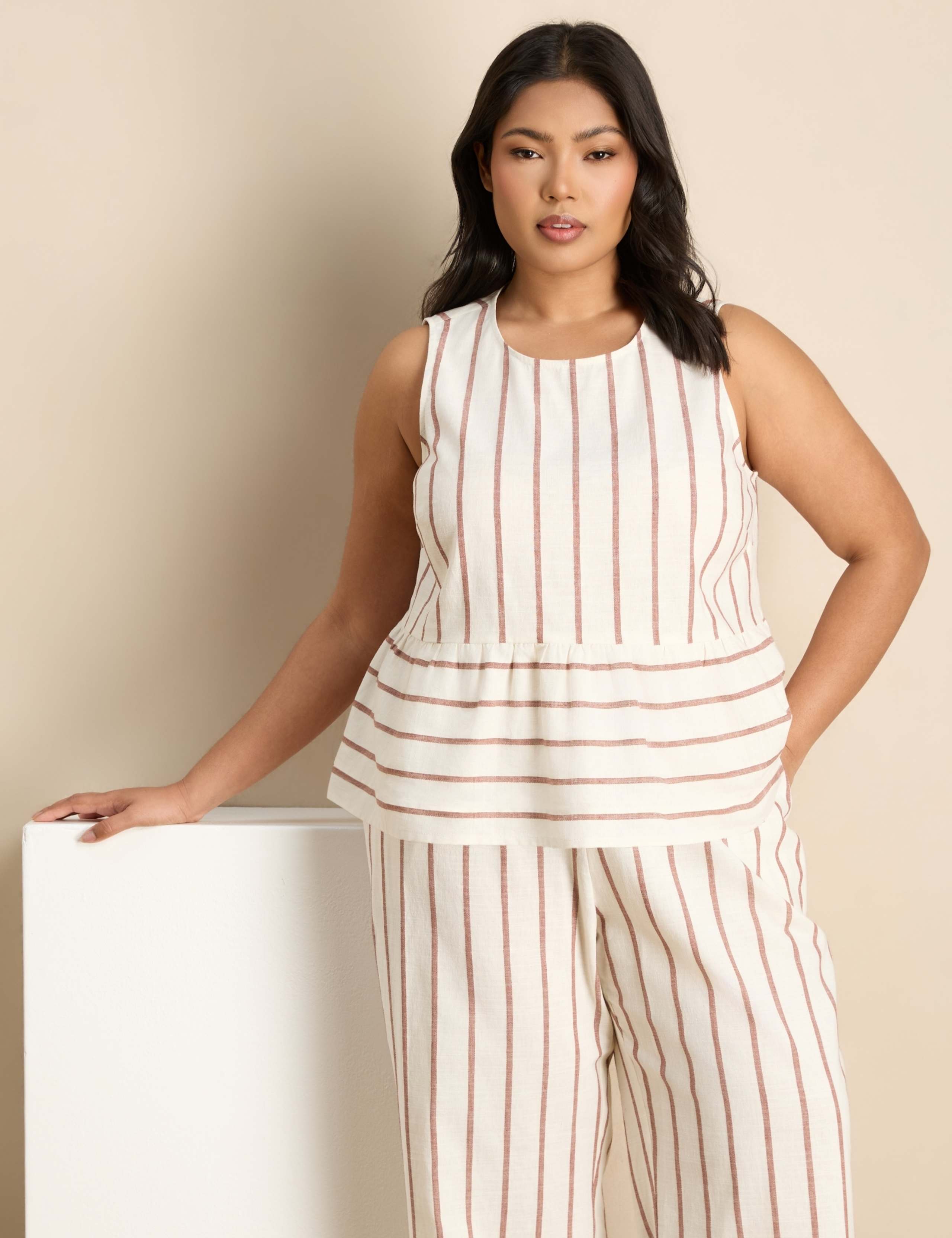 Cotton Rich Striped Top 2 of 6