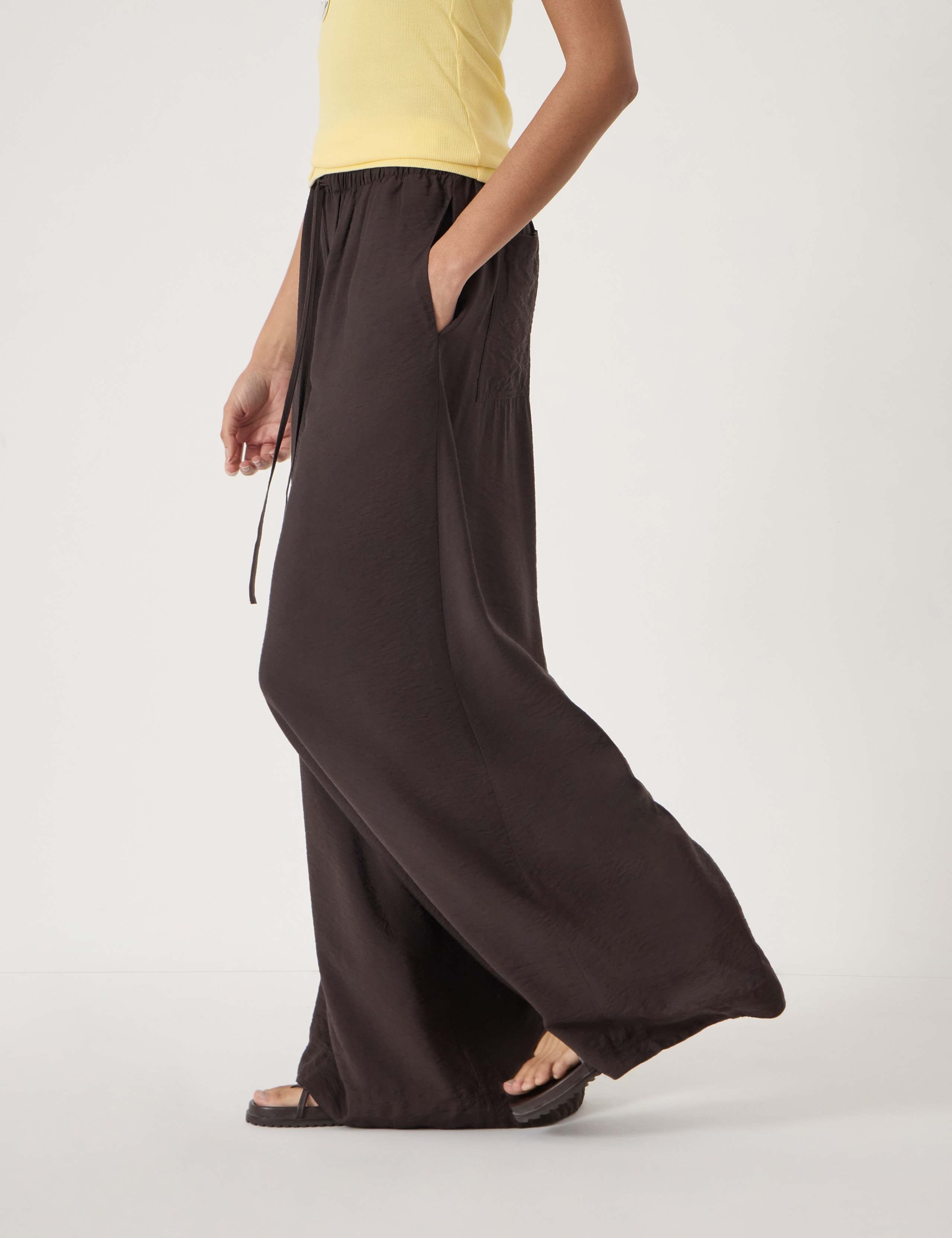 Elasticated Waist Wide Leg Trousers 5 of 6