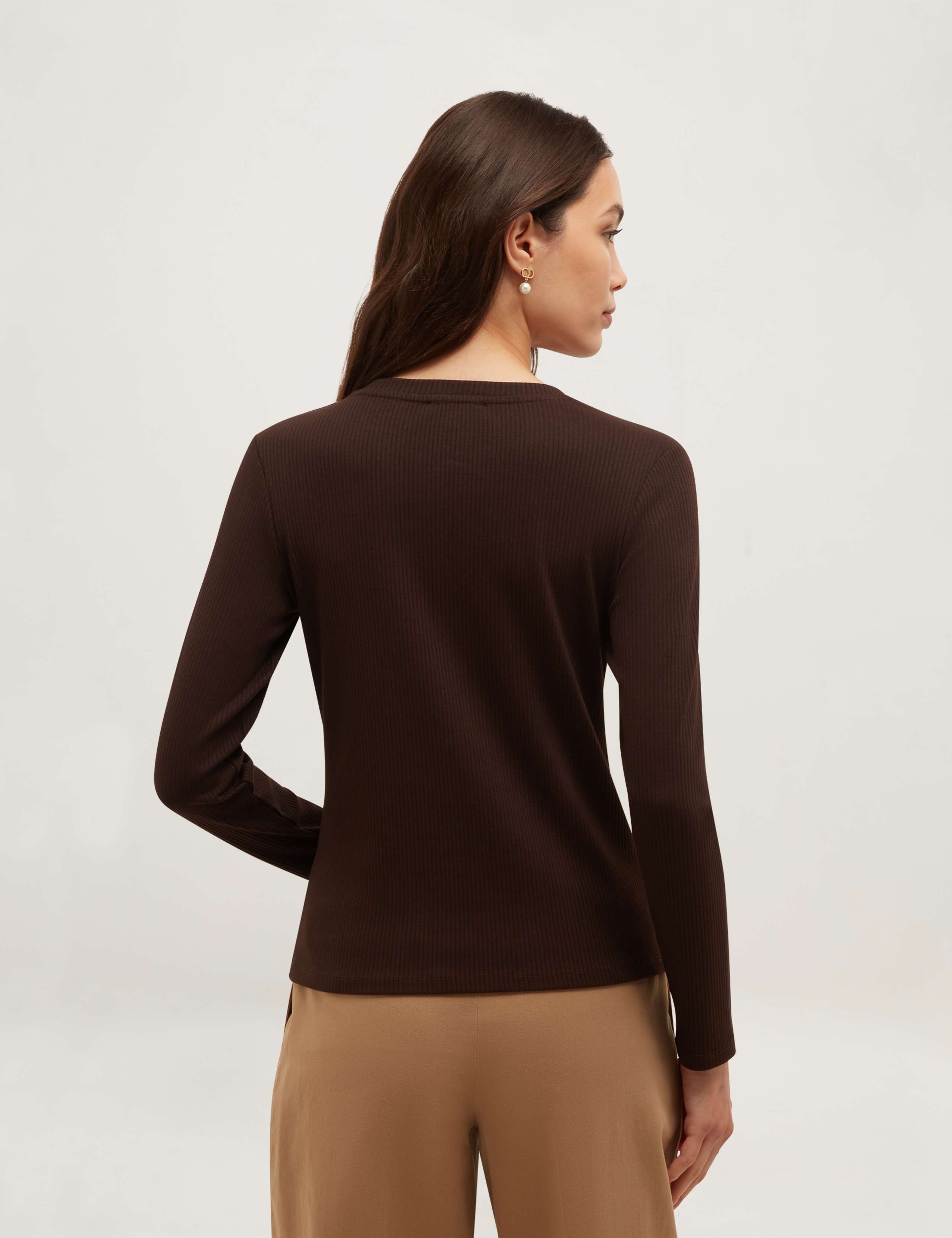 Cotton Rich Button Detail Relaxed Top 4 of 5