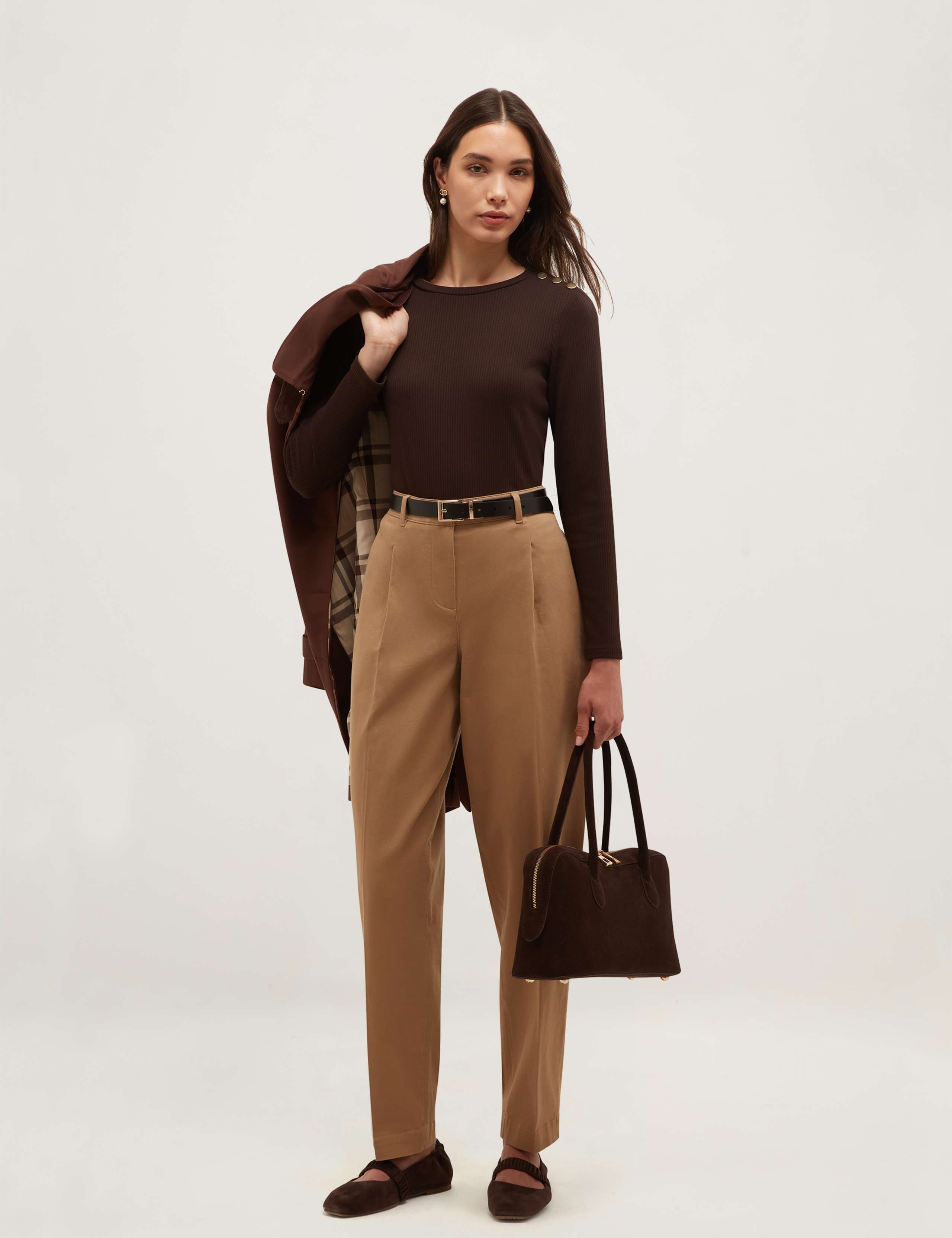 Cotton Rich Button Detail Relaxed Top 5 of 5