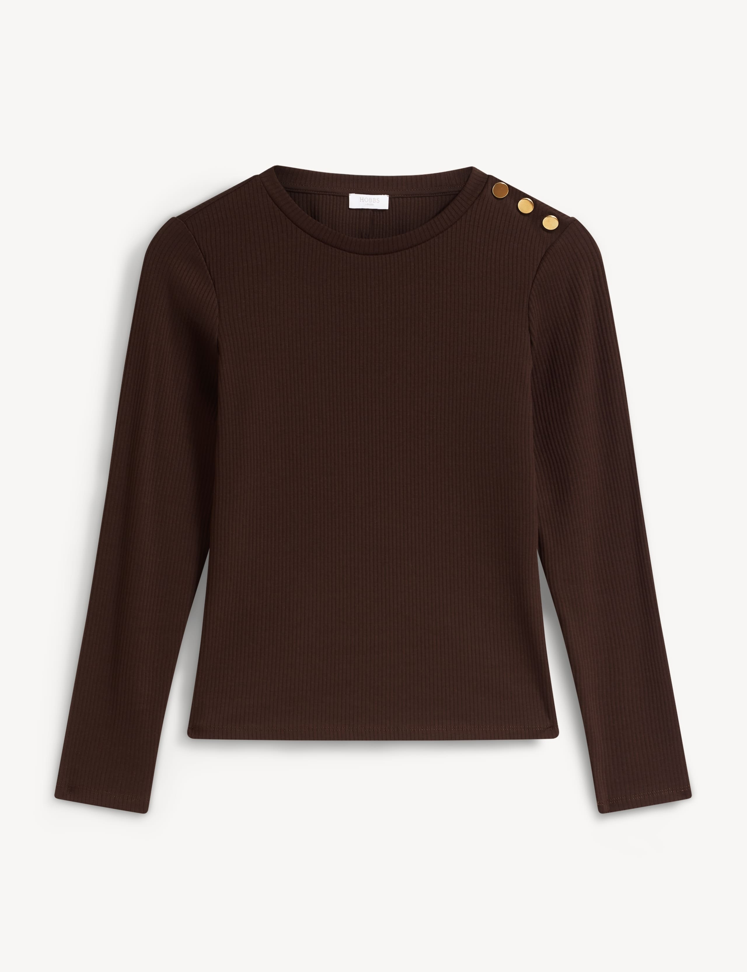 Cotton Rich Button Detail Relaxed Top 2 of 5
