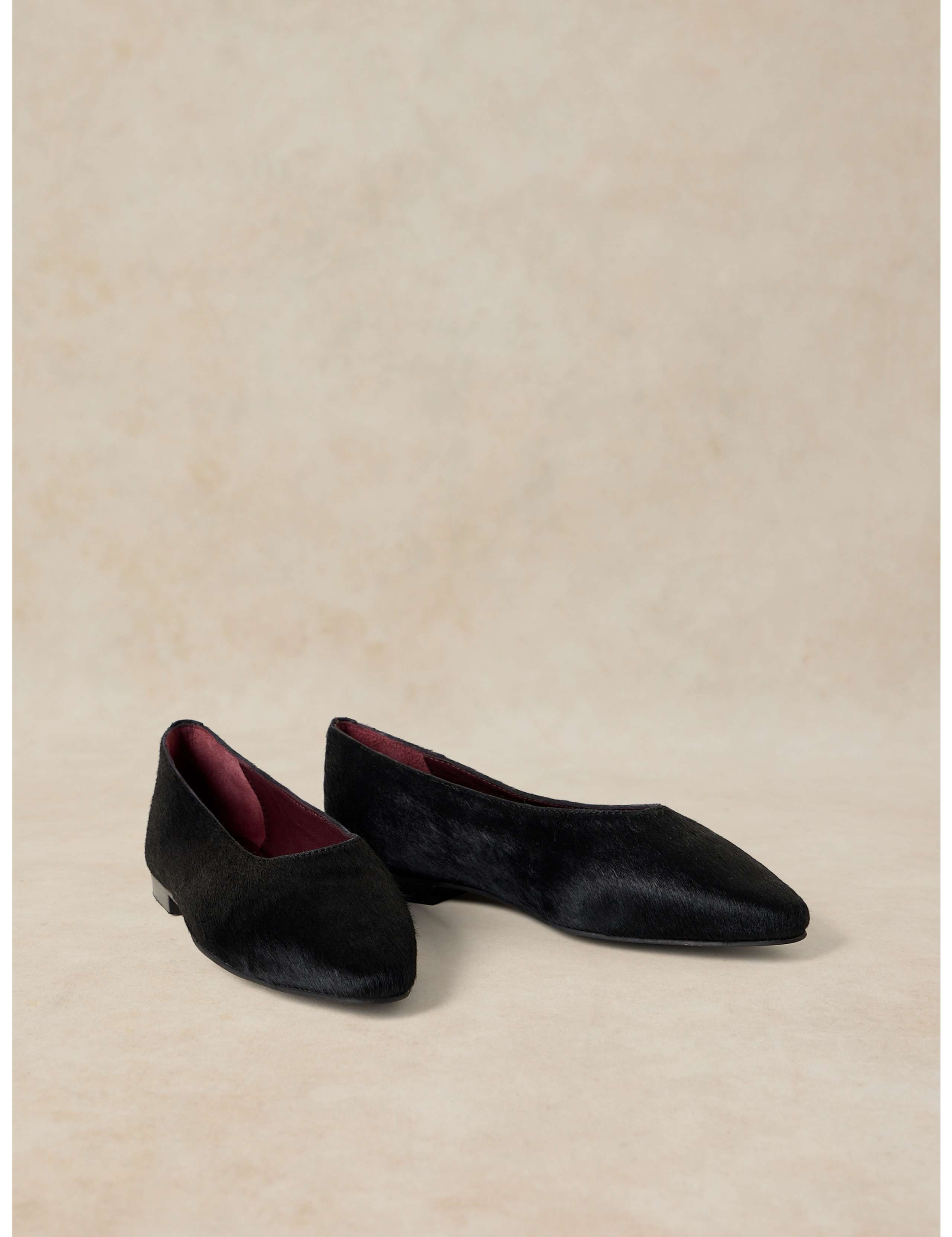 Leather Pointed Ballet Pumps 2 of 4