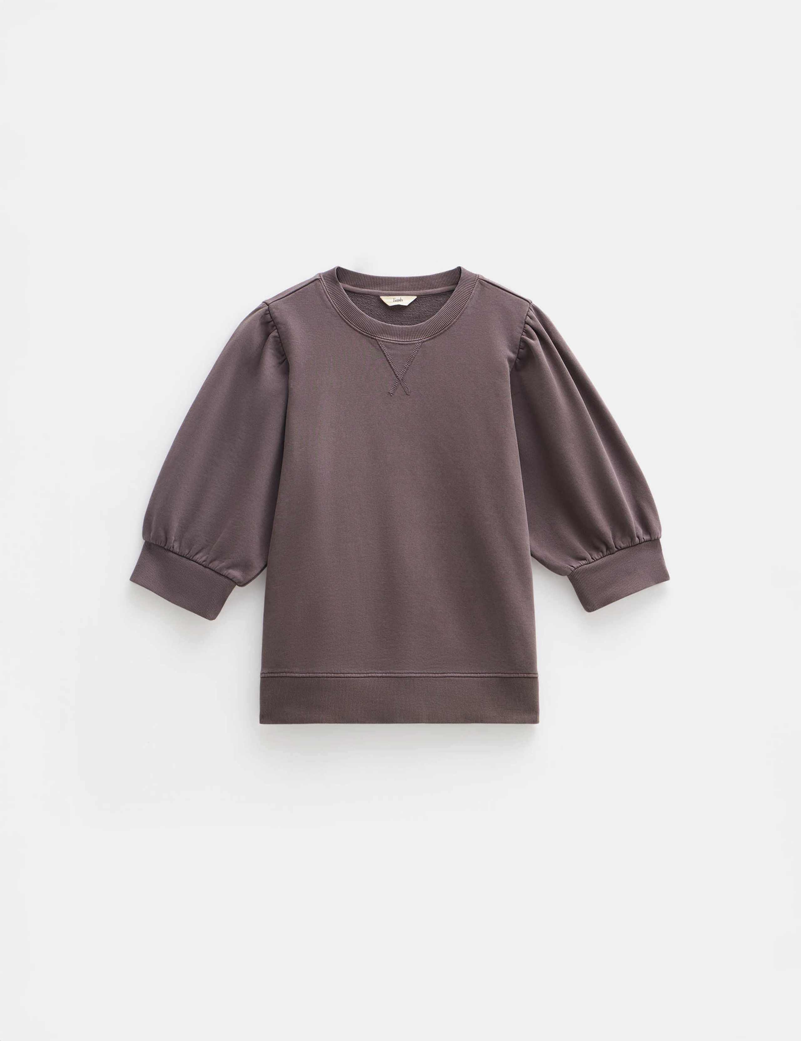 Pure Cotton Puff Sleeve Sweat-shirt 2 of 4