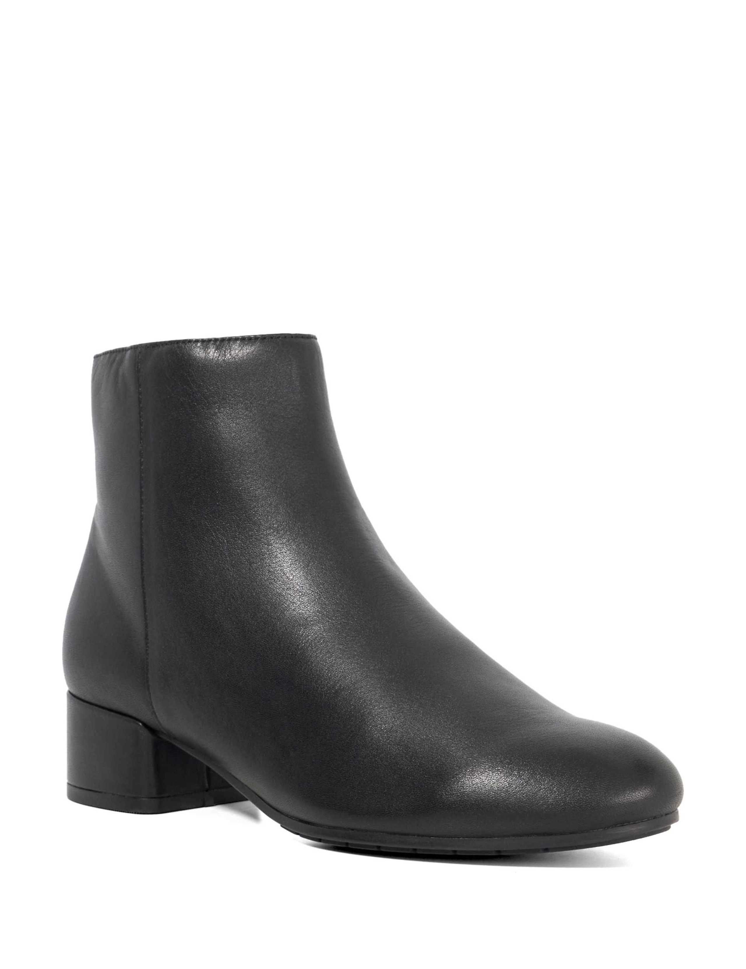 Leather Block Heel Ankle Boots 3 of 5
