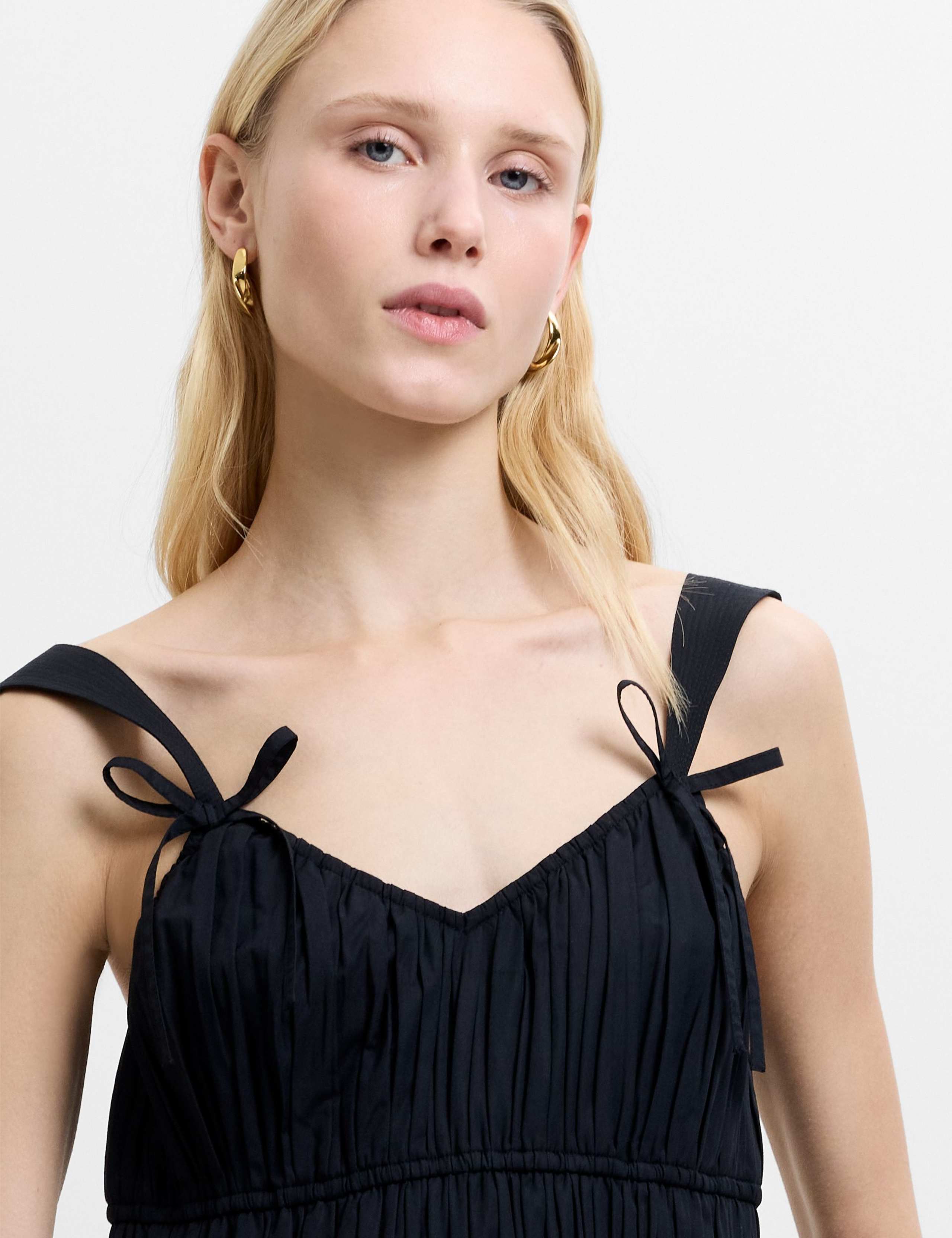 Cotton Blend Poplin Sleeveless Jumpsuit 4 of 5