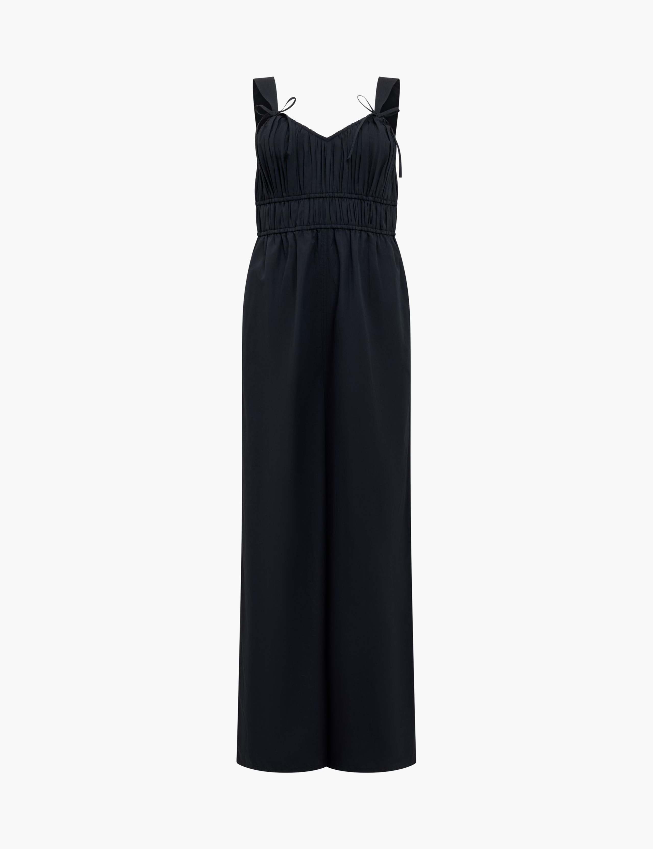 Cotton Blend Poplin Sleeveless Jumpsuit 2 of 5