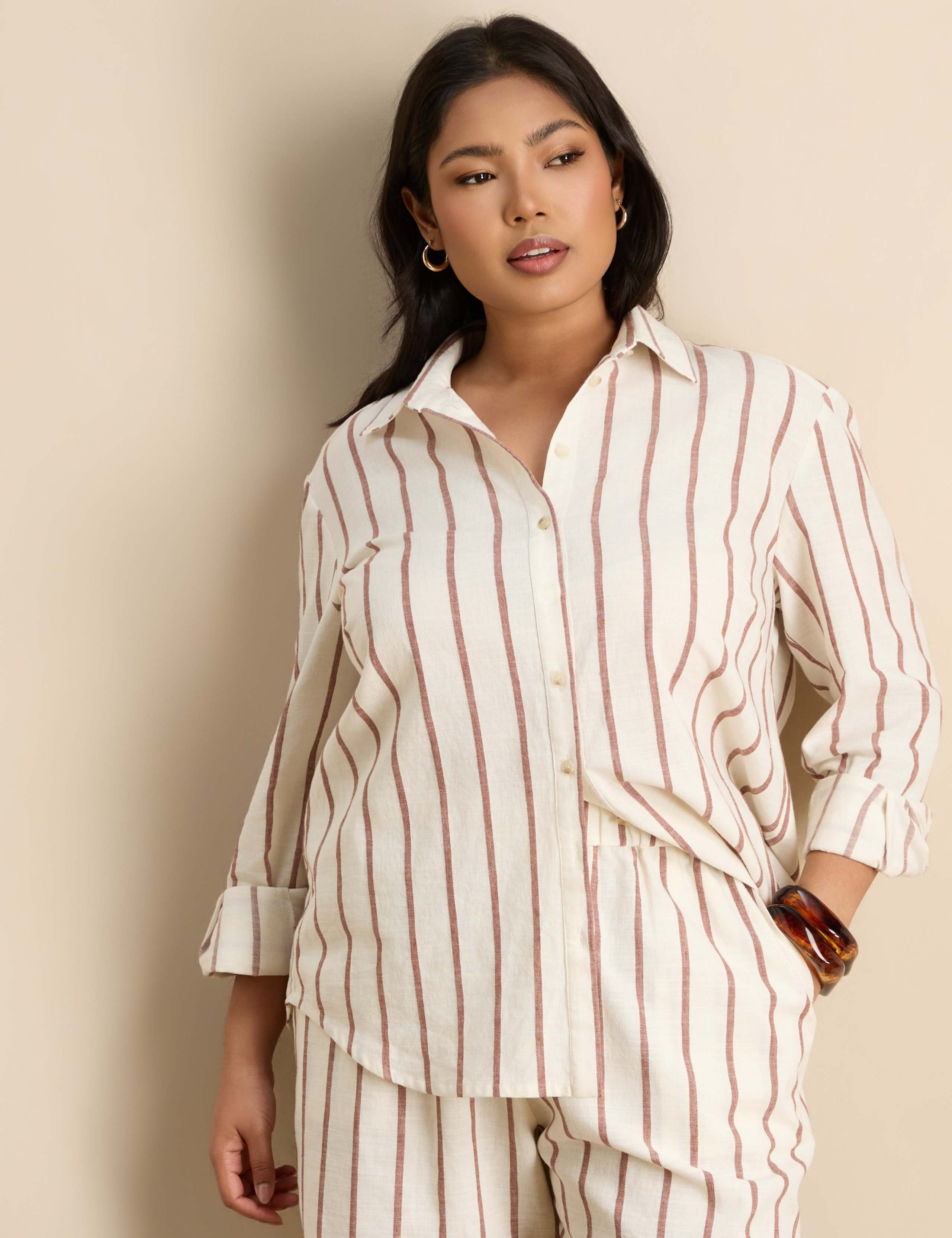 Cotton Rich Striped Shirt 3 of 8