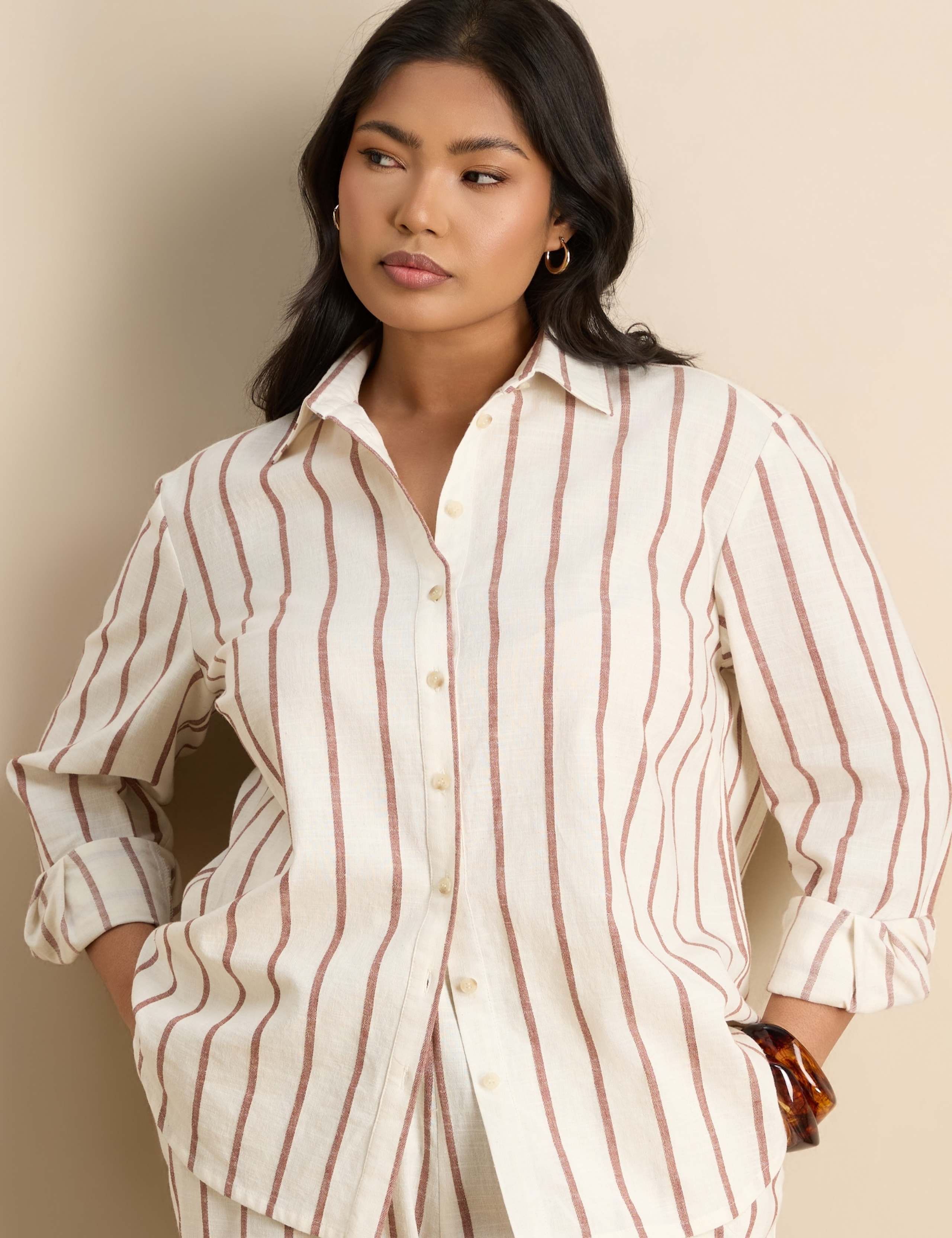 Cotton Rich Striped Shirt 6 of 8