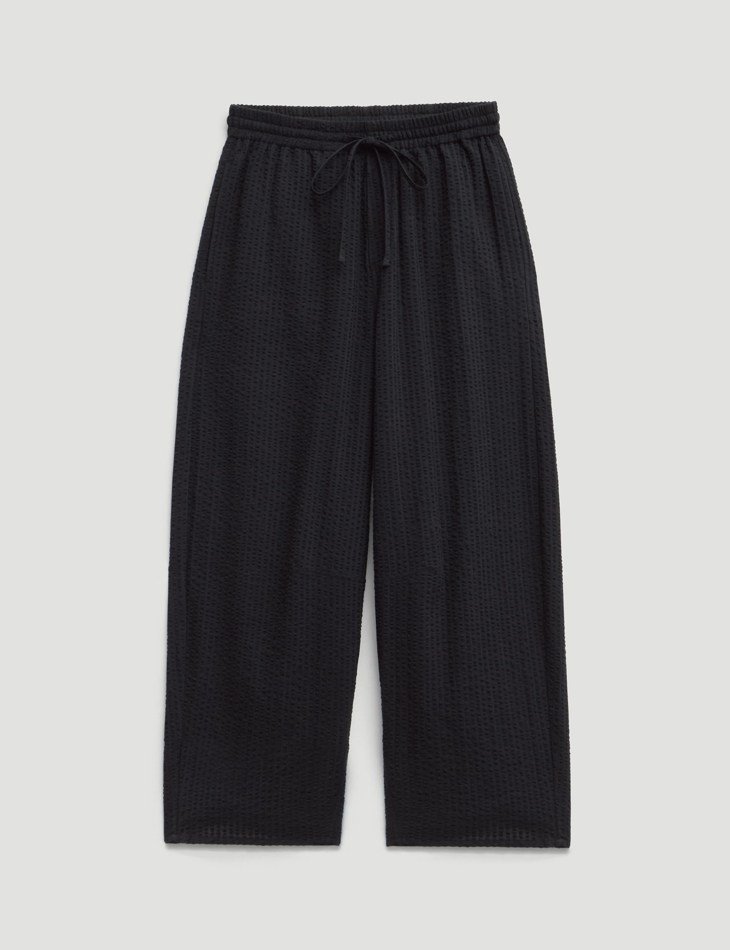 Pure Cotton Barrel Leg Cropped Trousers 2 of 5
