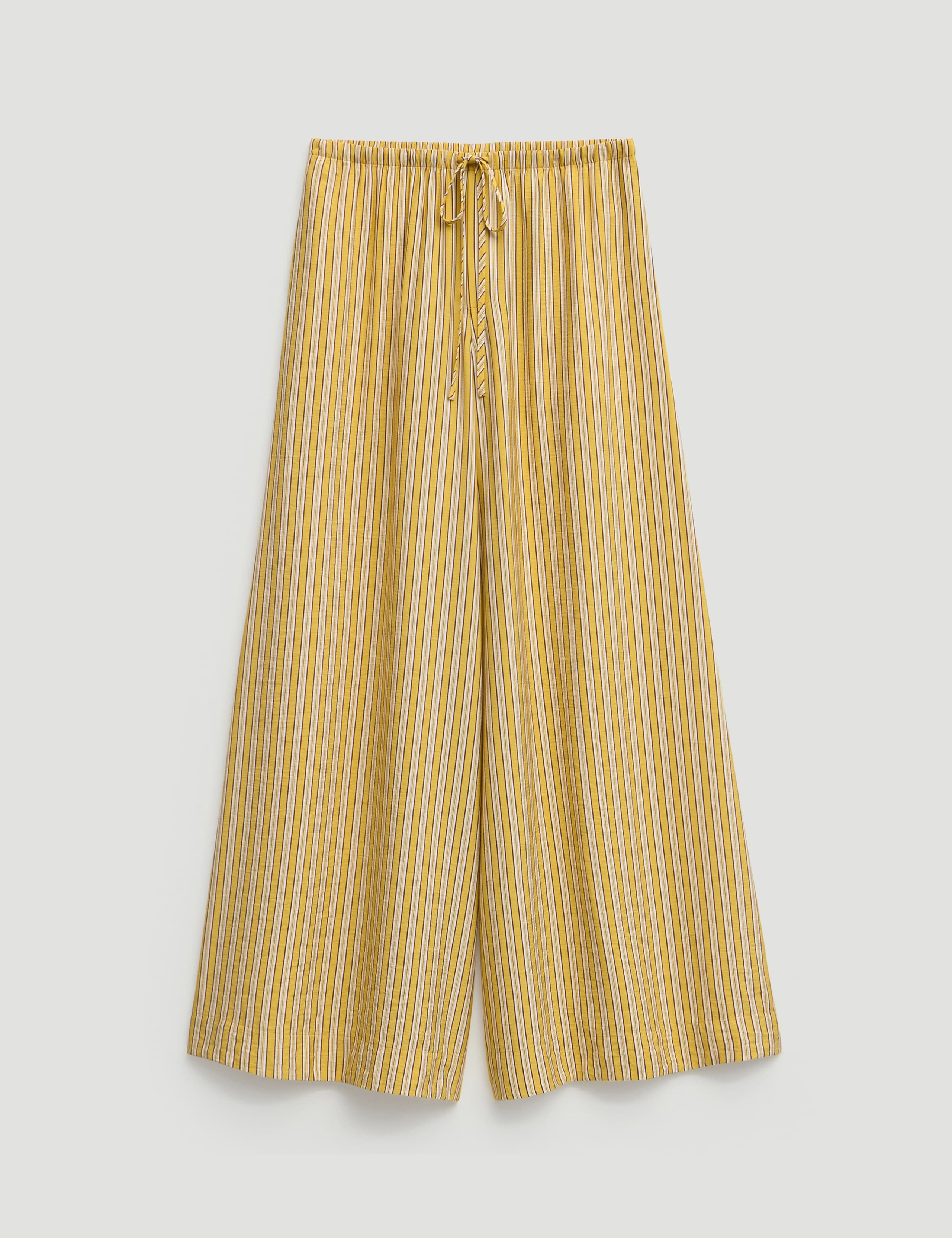 Striped Elasticated Waist Wide Leg Trousers 2 of 5