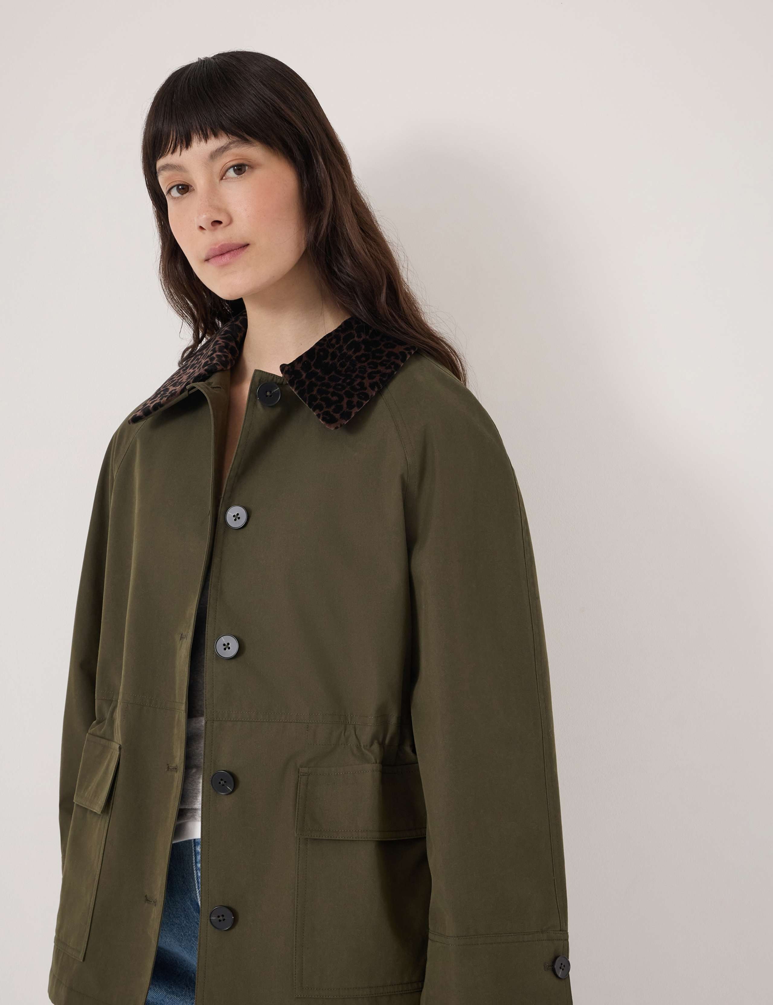 Cotton Rich Oversized Collared Barn Jacket 3 of 6