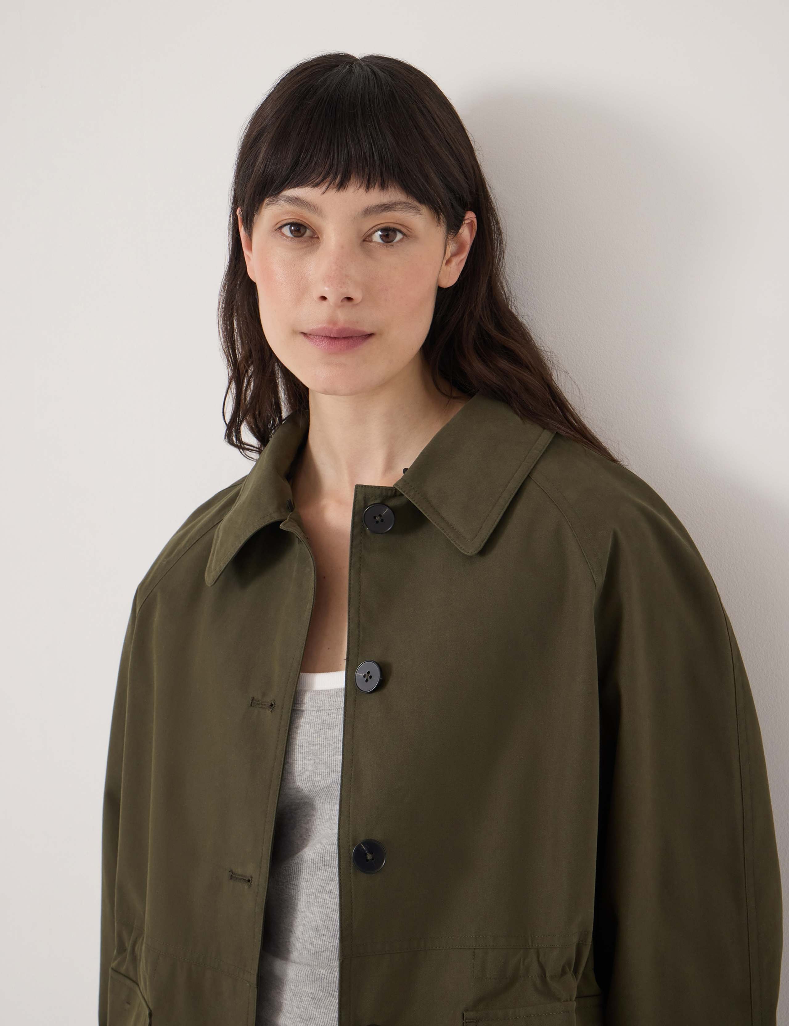 Cotton Rich Oversized Collared Barn Jacket 5 of 6