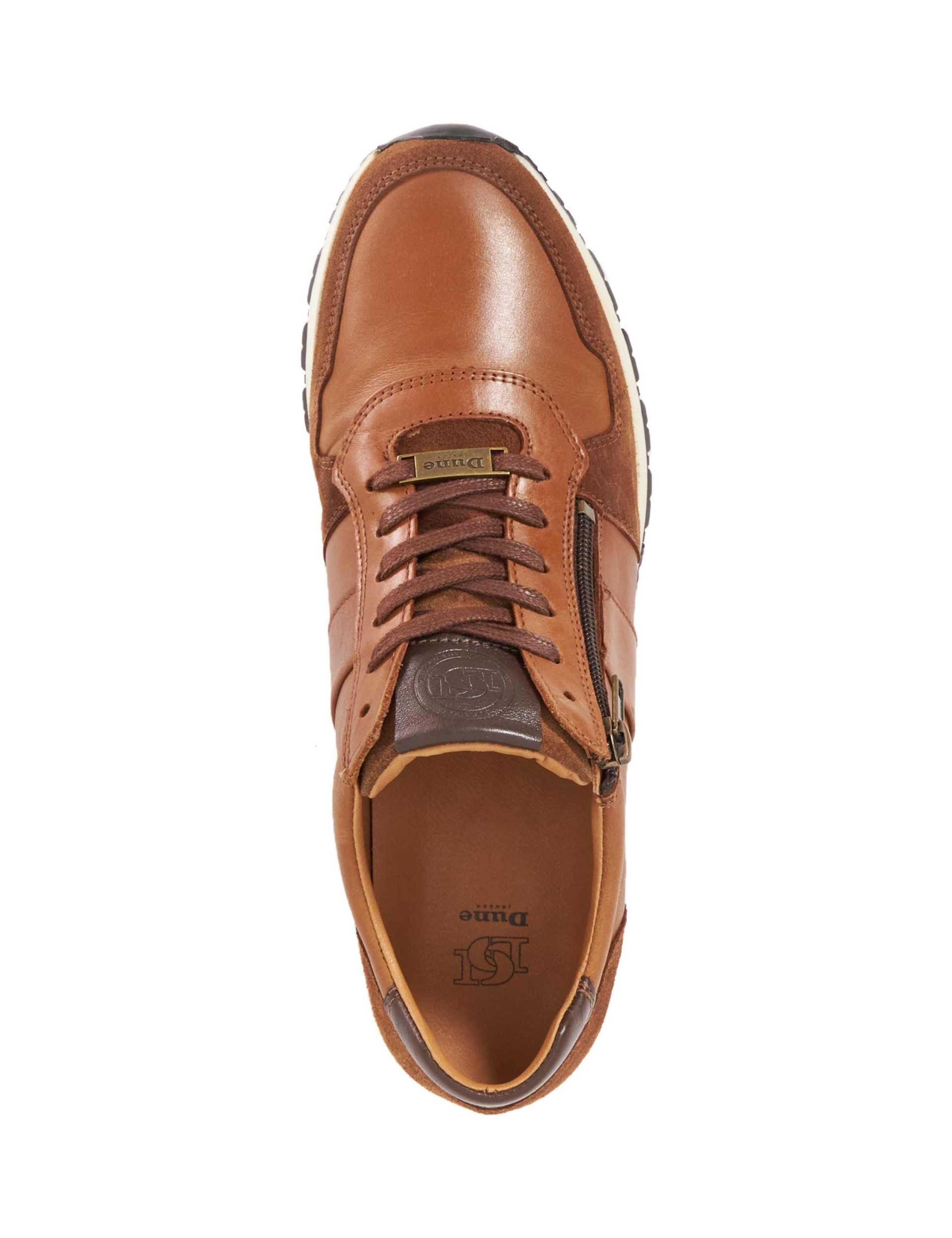 Leather Lace Up Side Zip Trainers 4 of 5