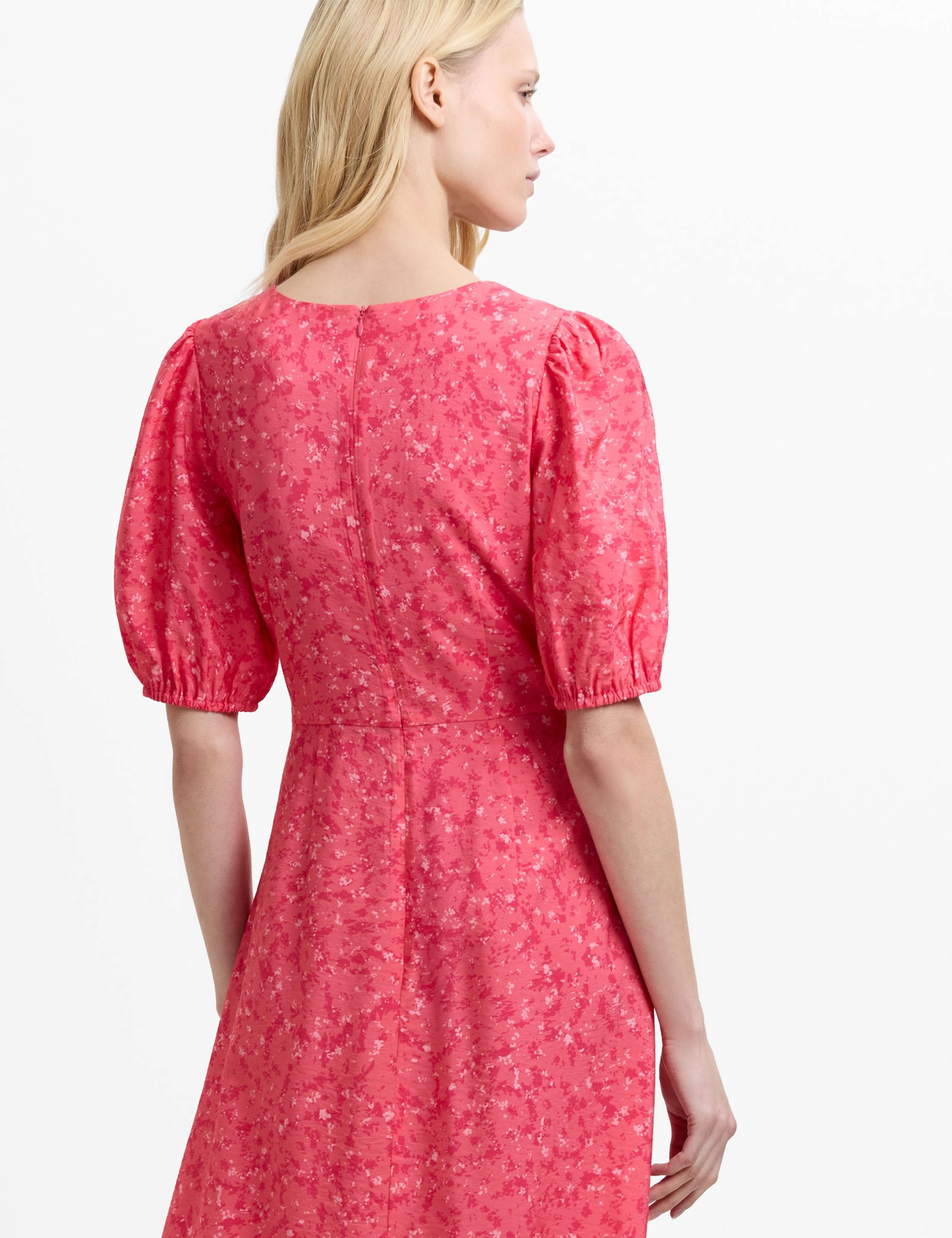 Ditsy Floral V-Neck Midi Tea Dress 4 of 5