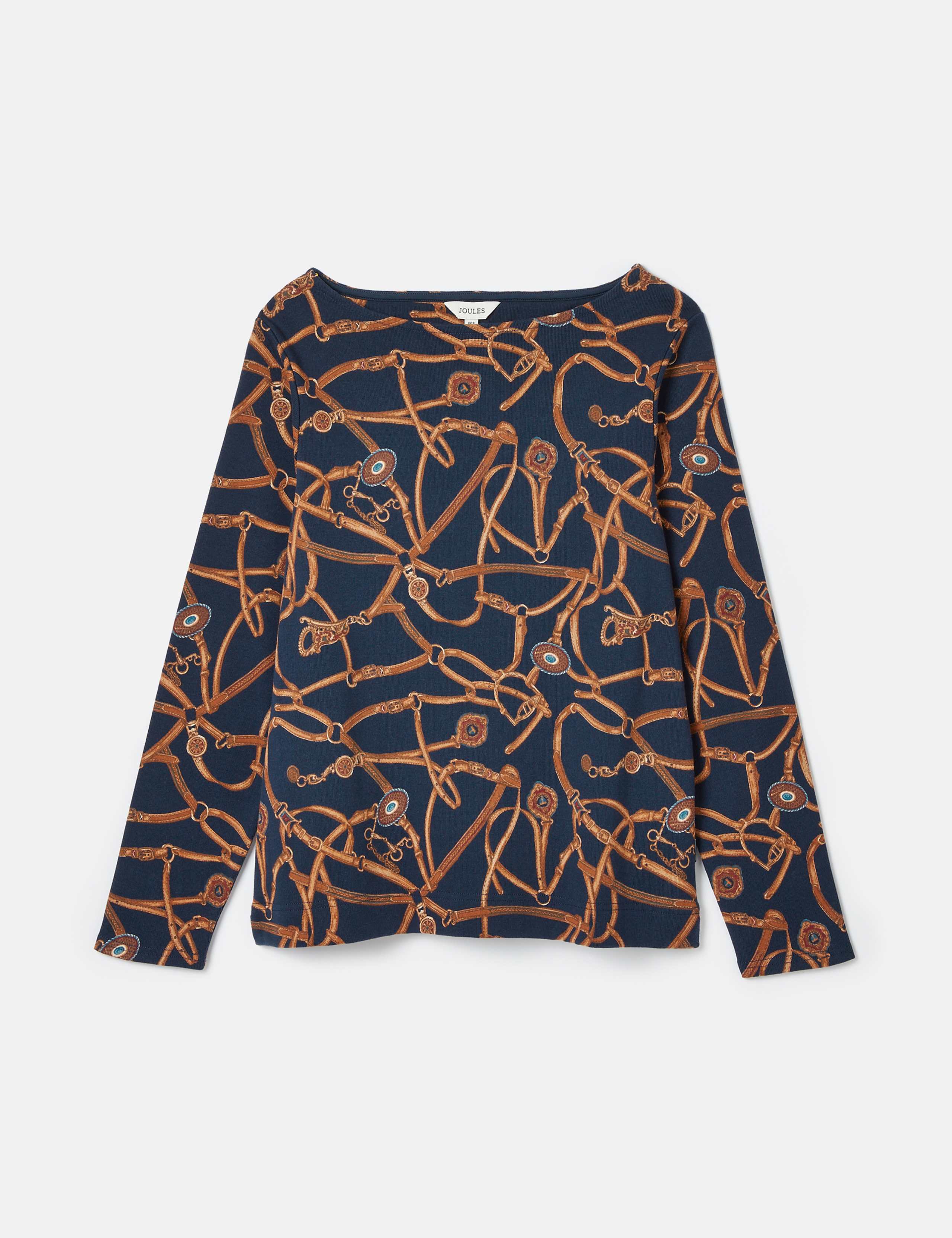 Printed Slash Neck Top 2 of 6