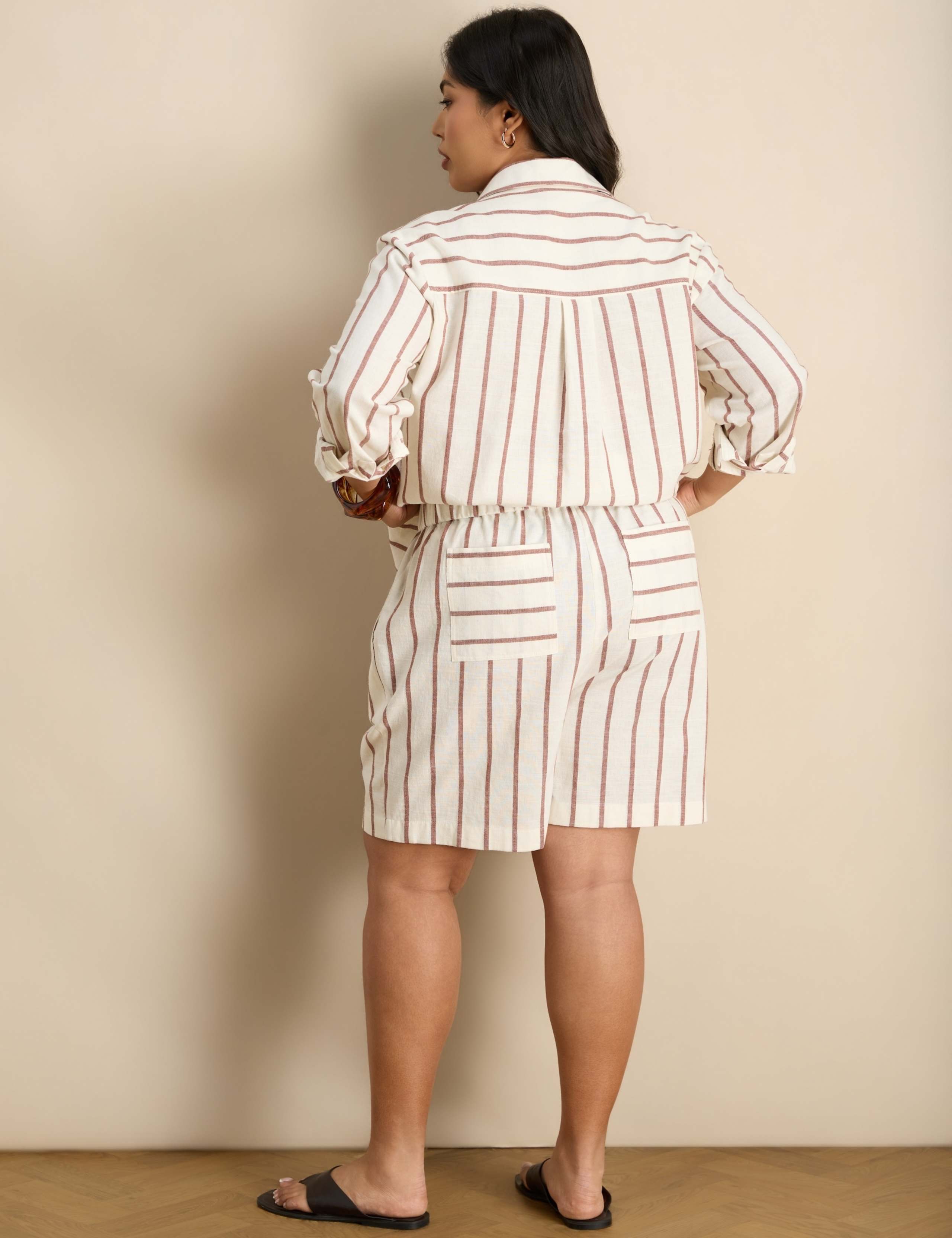 Cotton Rich Striped Shorts 3 of 5