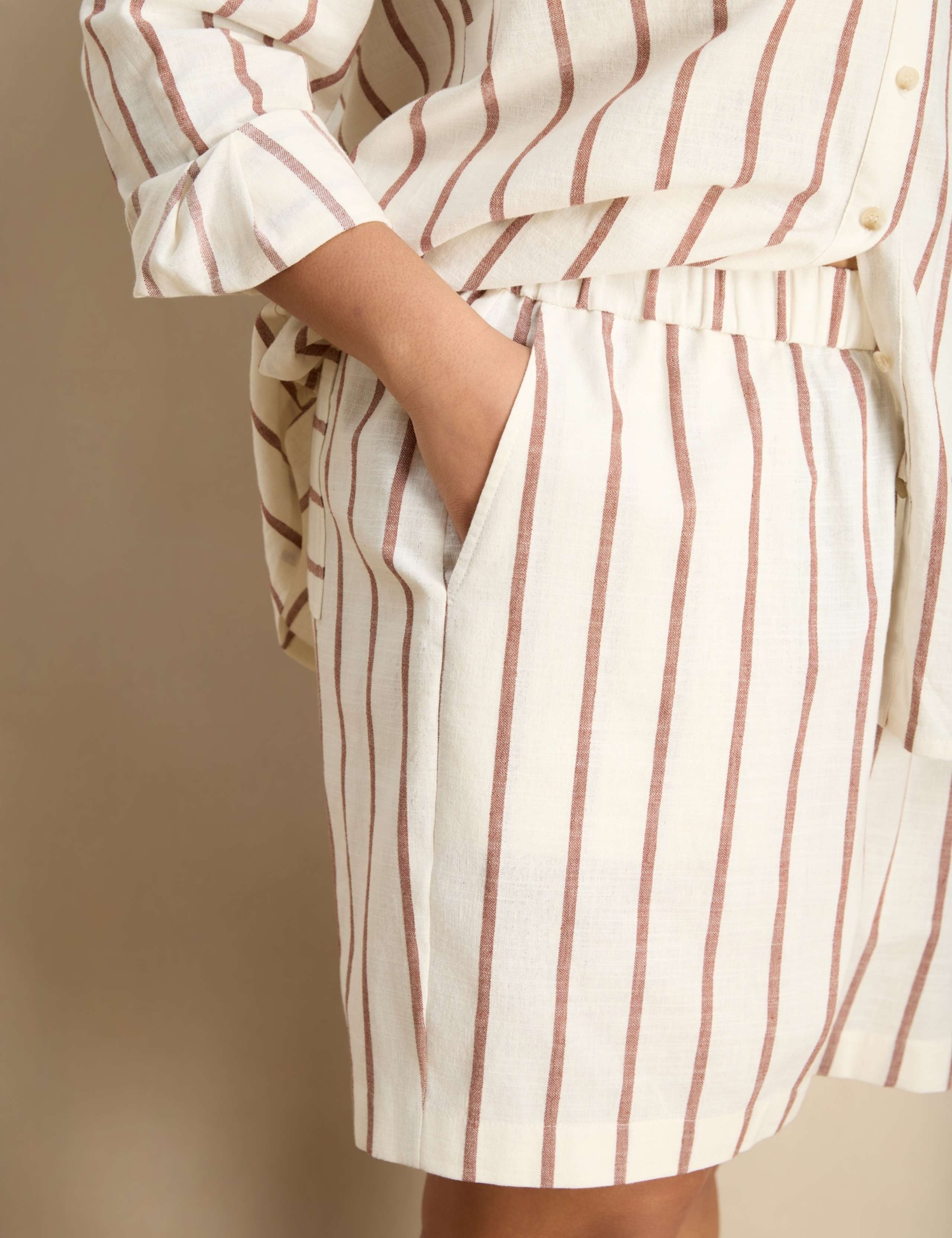 Cotton Rich Striped Shorts 5 of 5