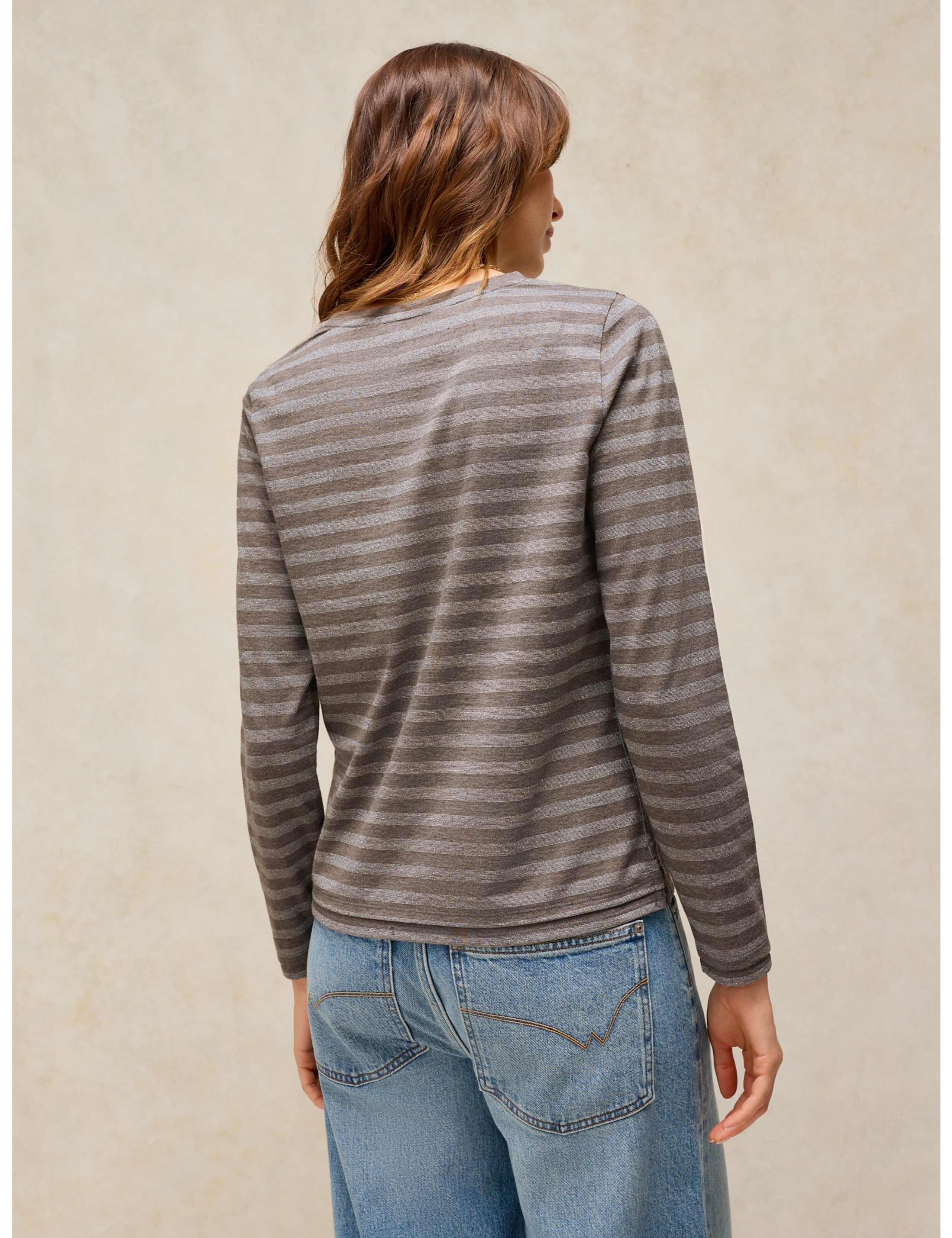 Clara Striped Sparkly T-Shirt 3 of 6